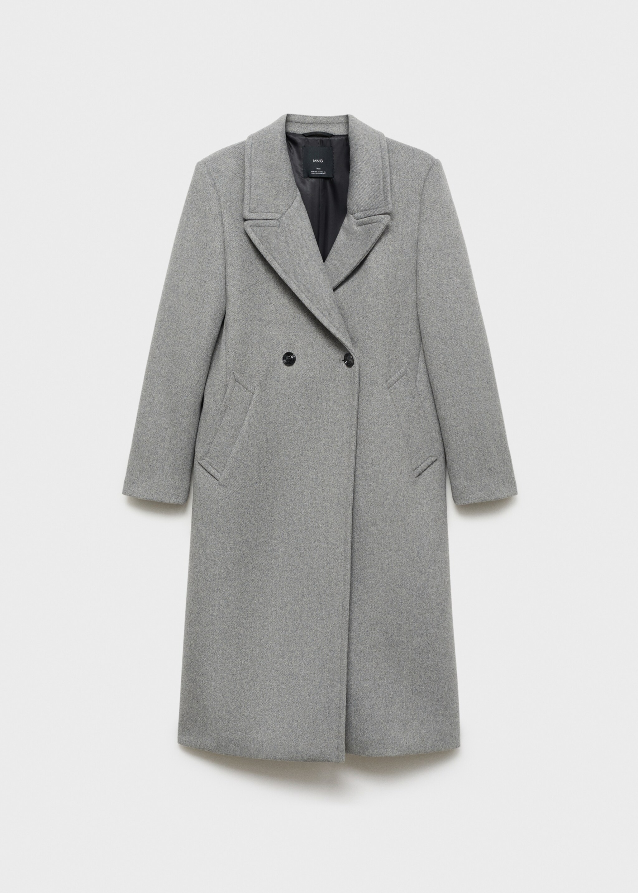 Abric de llana amb solapes - Article sense model, Gris. Ref: 77088267-00.
