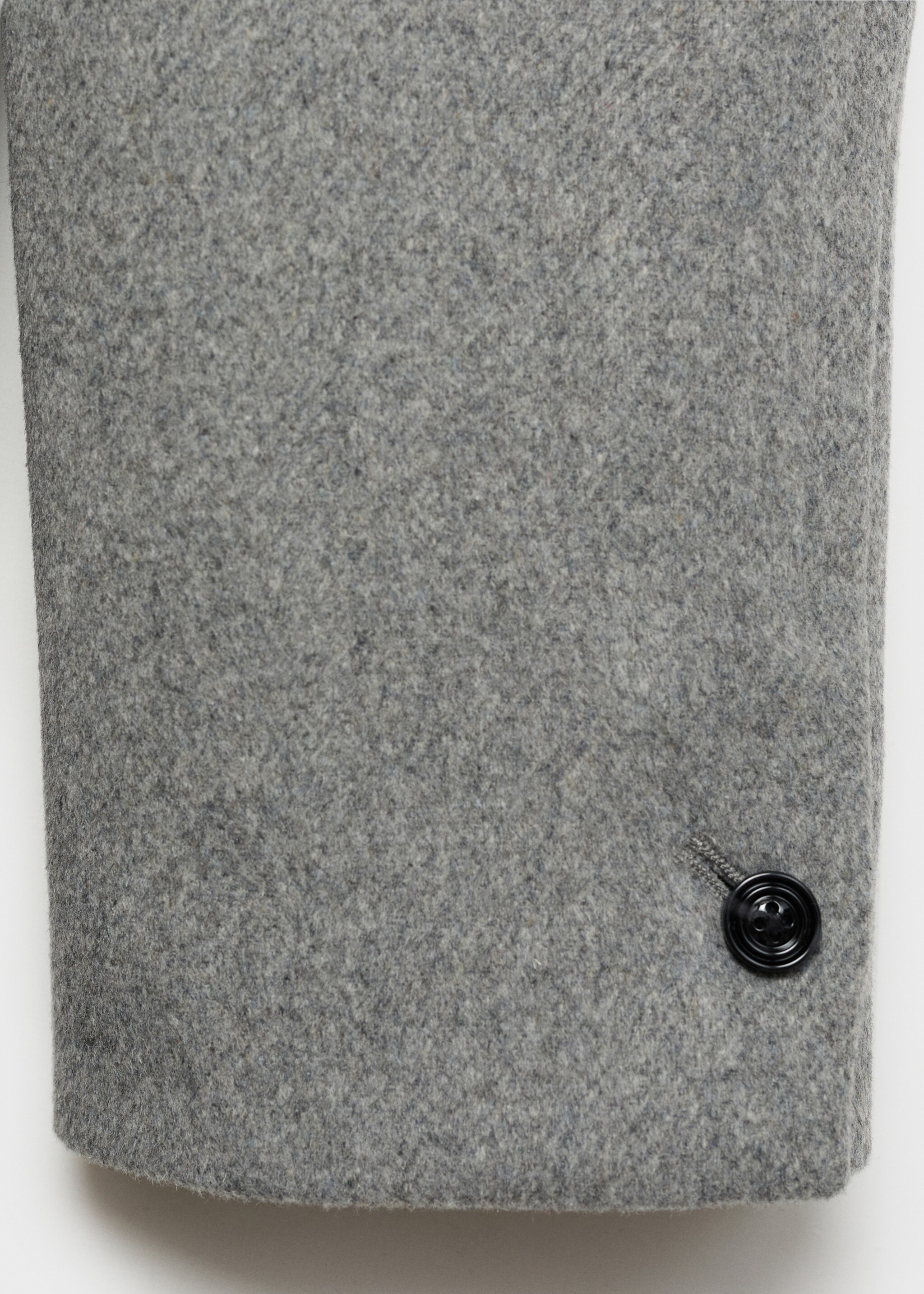 Abric de llana amb solapes - Detall de l'article 0, Gris. Ref: 77088267-00.