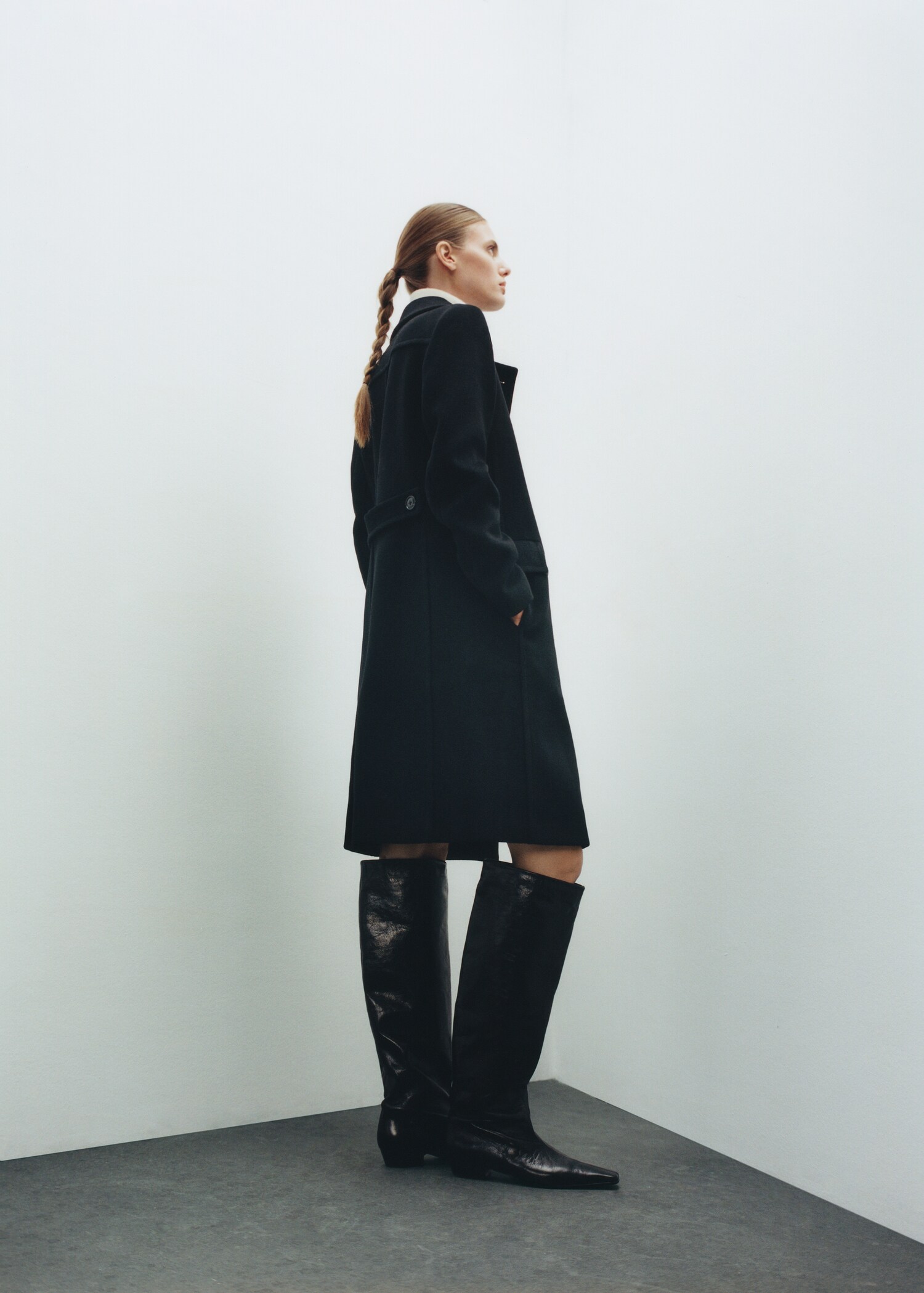 Abrigo mezcla lana doble botonadura - Detalle del artículo 7