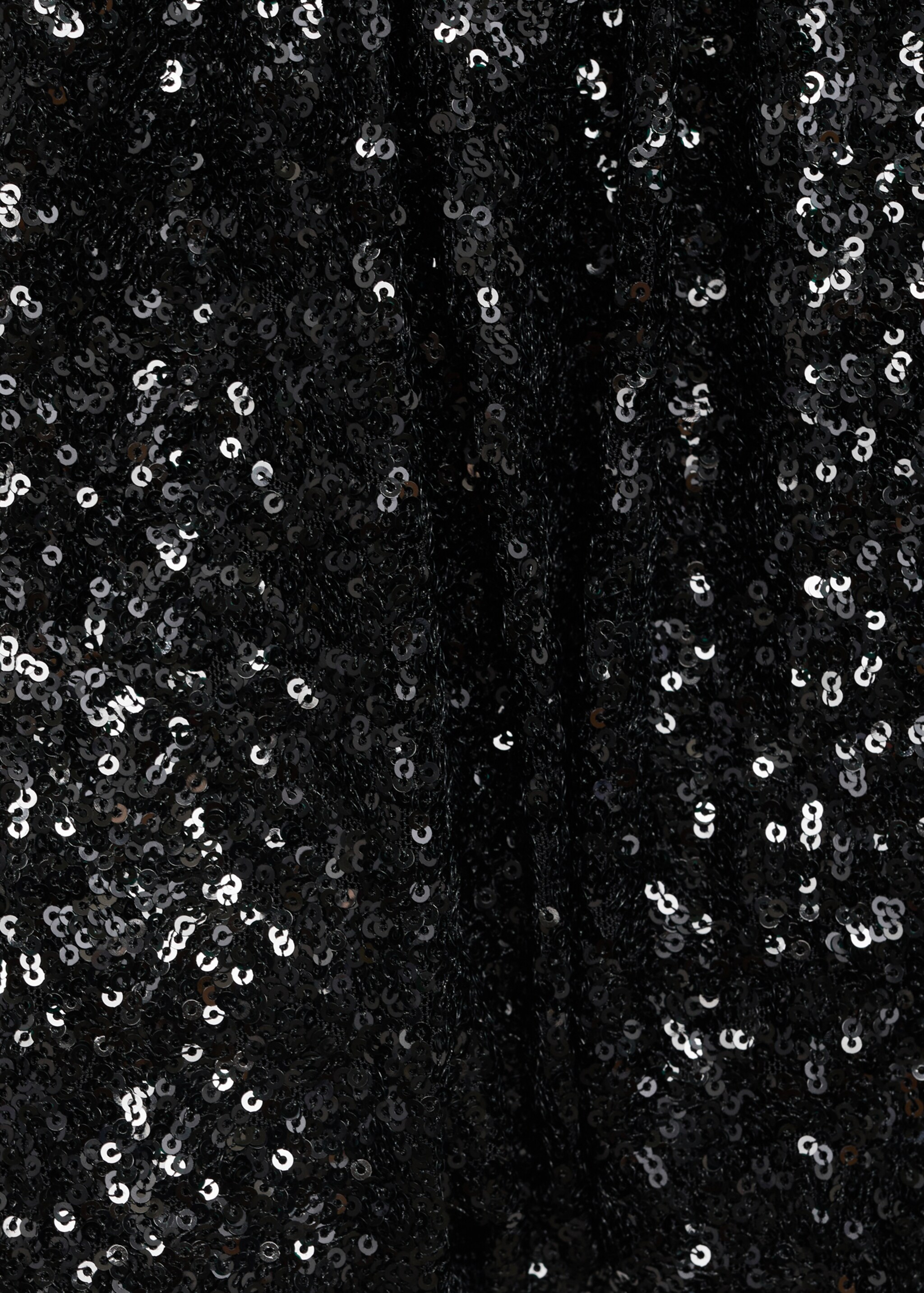 Sequin balloon mini-skirt - Details of the article 0, Black. Ref: 77088269-00.