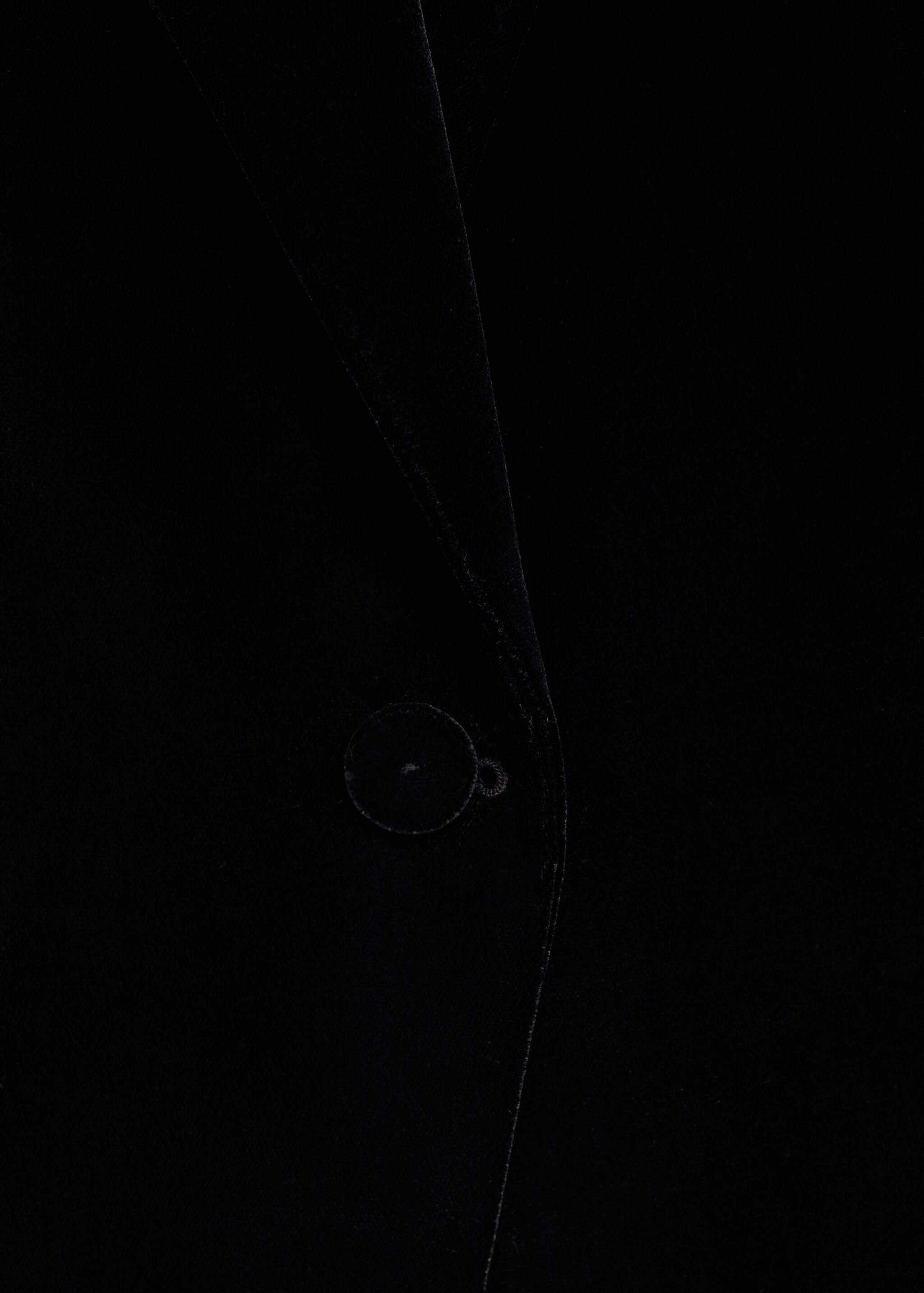 Structured velvet blazer - Details of the article 0, Black. Ref: 77088273-00.