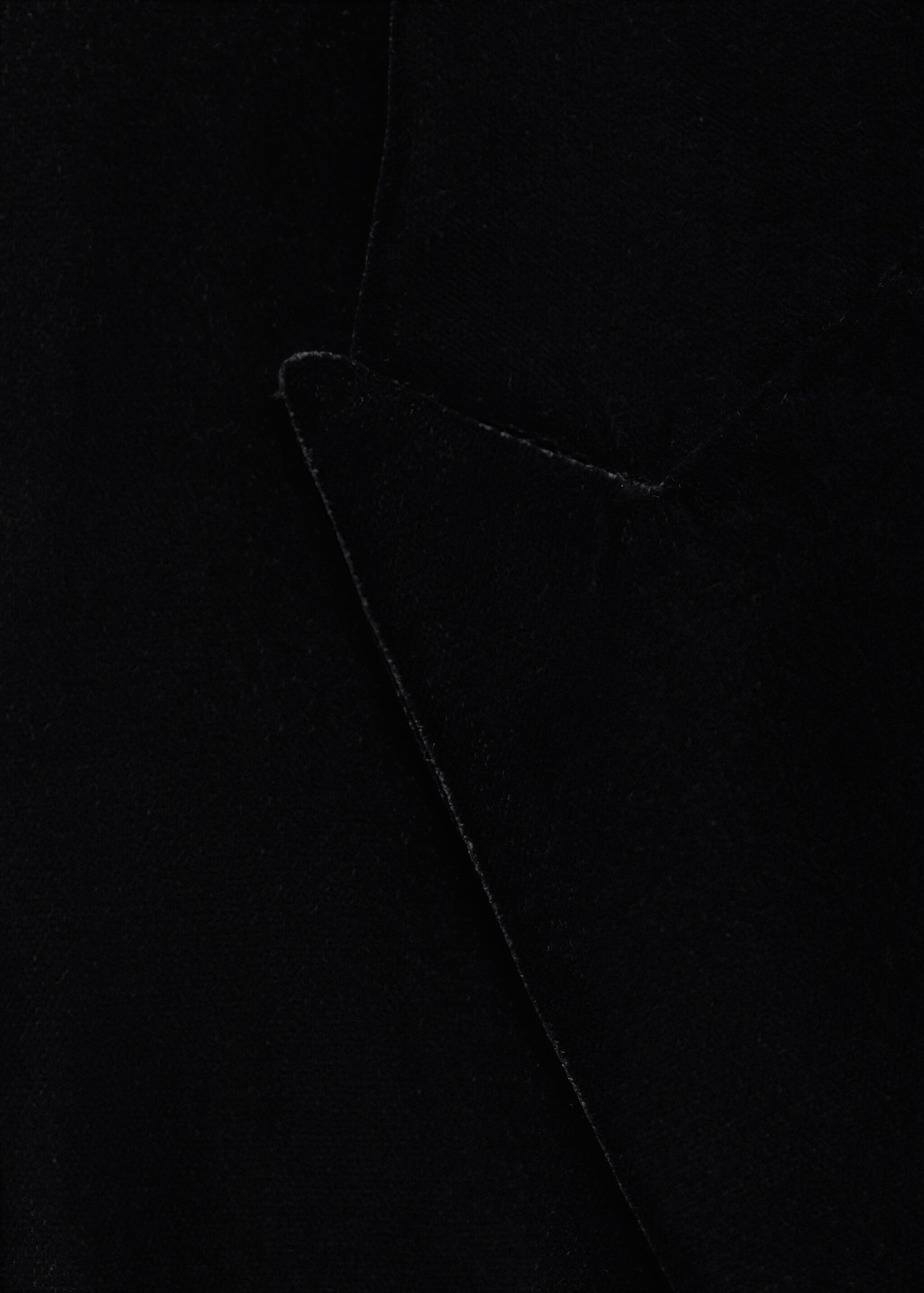 Structured velvet blazer - Details of the article 8, Black. Ref: 77088273-00.