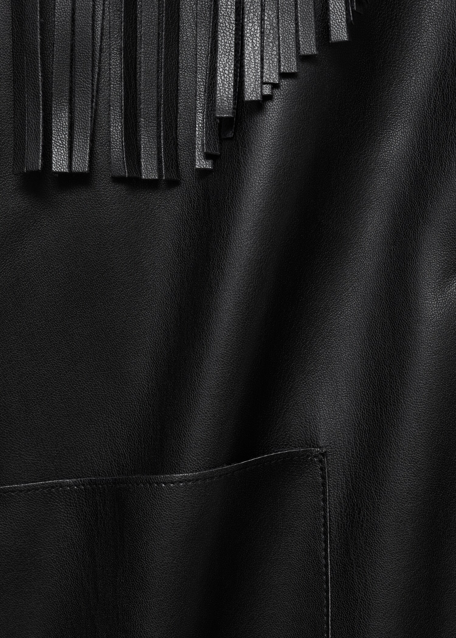 Sobrecamisa flecos efecto piel - Detalle del artículo 0