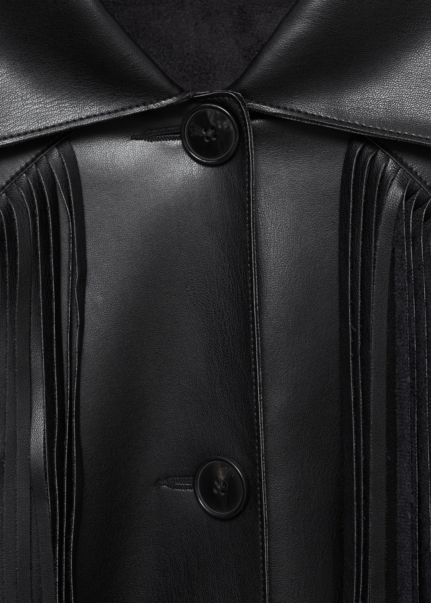 Sobrecamisa flecos efecto piel - Detalle del artículo 8