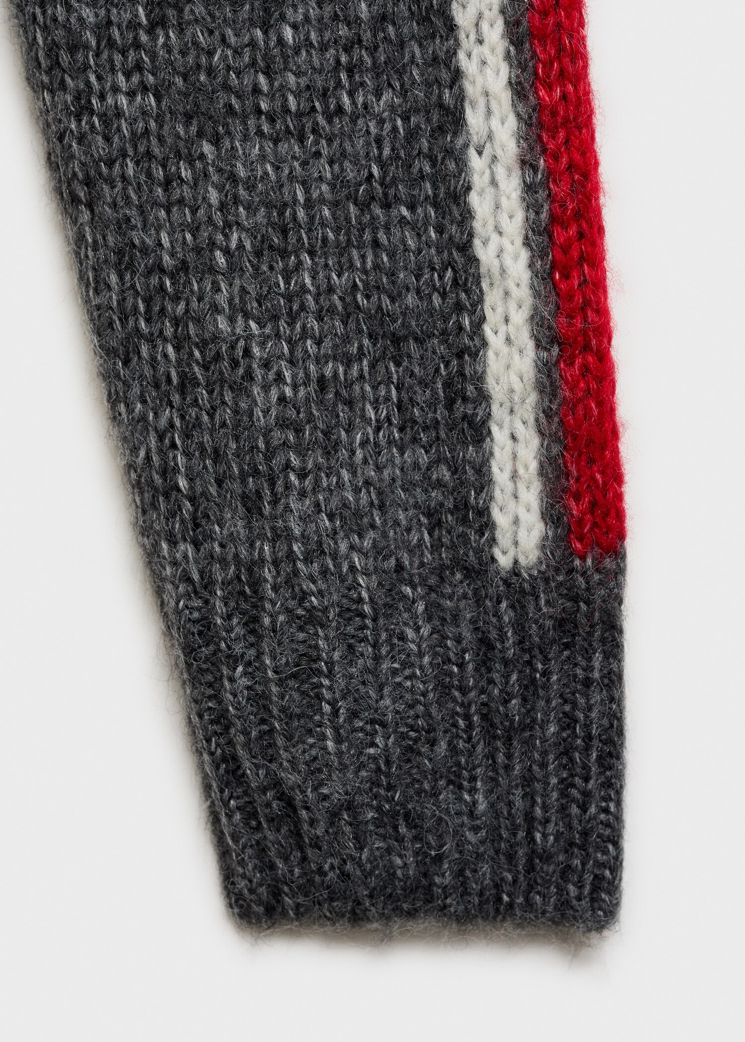 Perkins-neck cardigan with zip - Details of the article 0