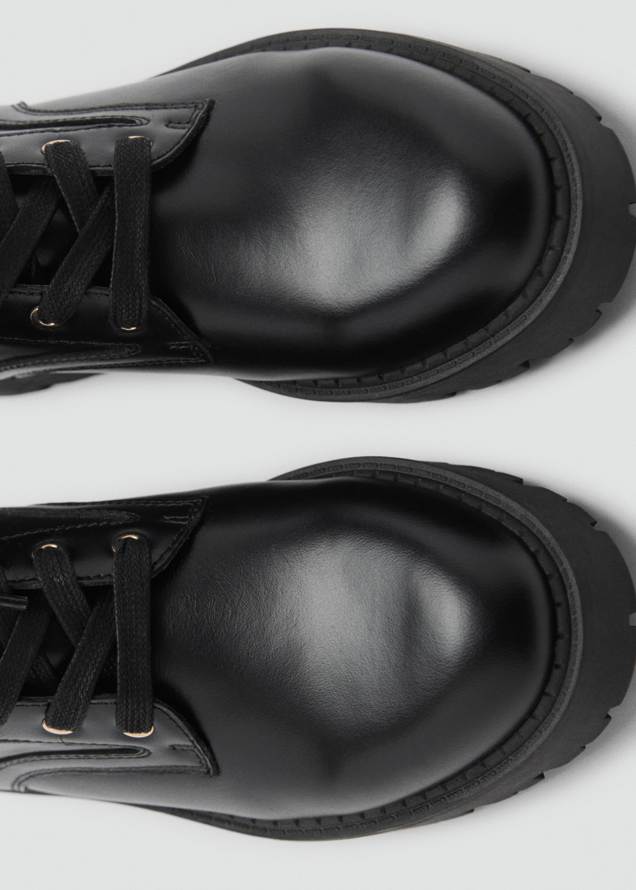 Bottines cuir lacets - Détail de l'article 3, Noir. Ref: 77088635-00.