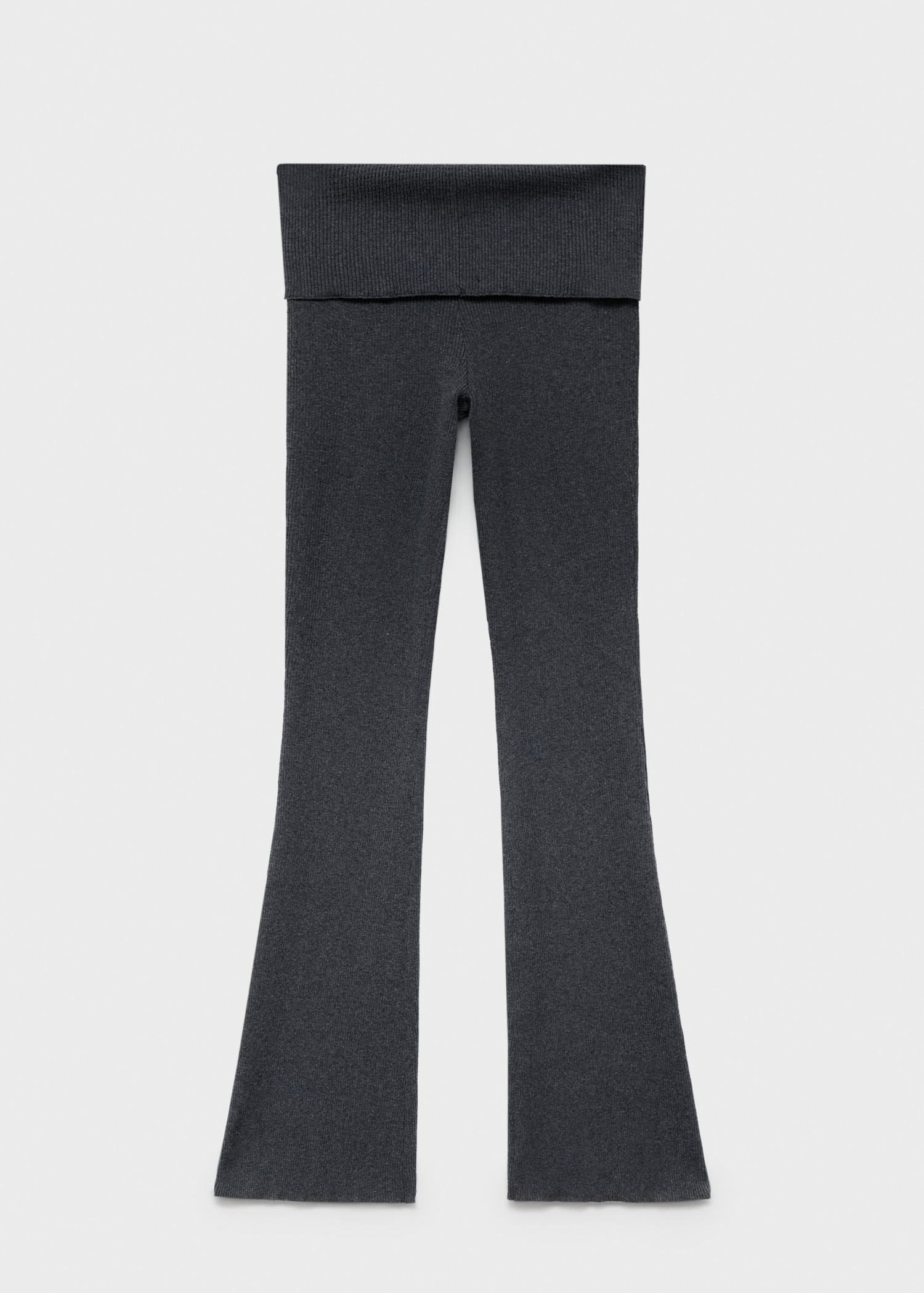 Pantalón punto cintura vuelta Mujer MANGO OUTLET