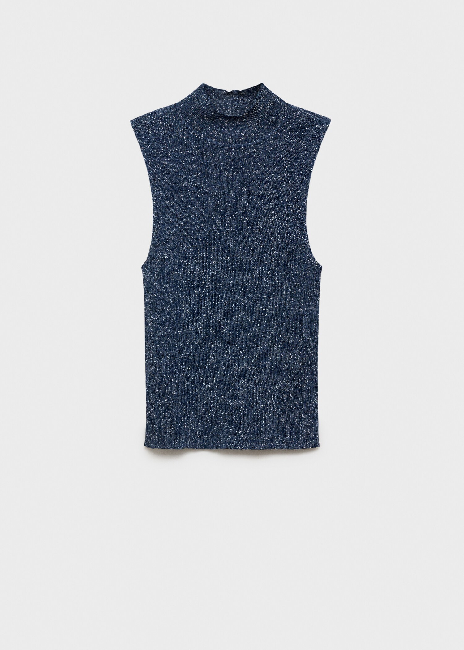 Lurex knitted top with perkins neck - Article without model