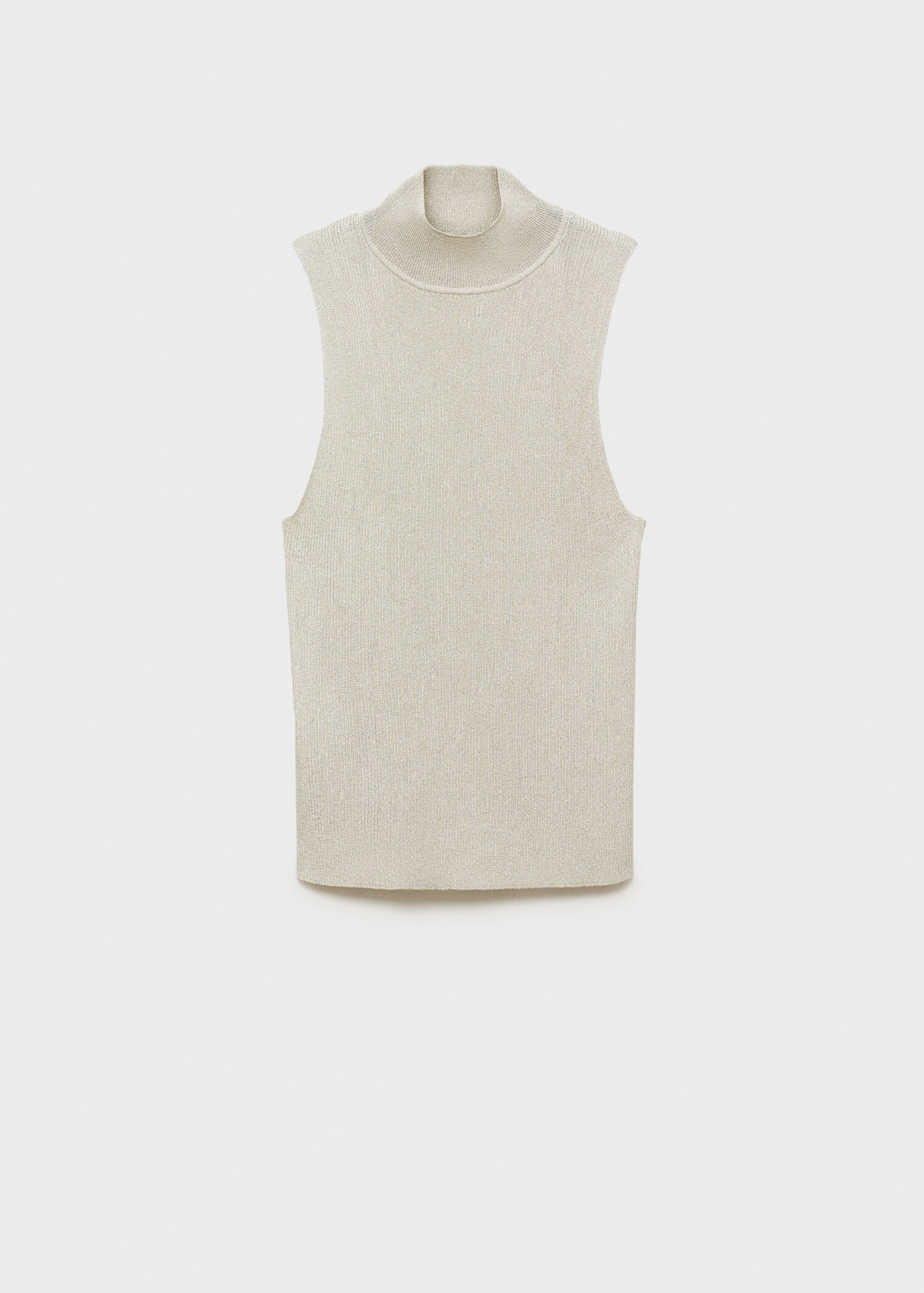Lurex knitted top with perkins neck - Article without model