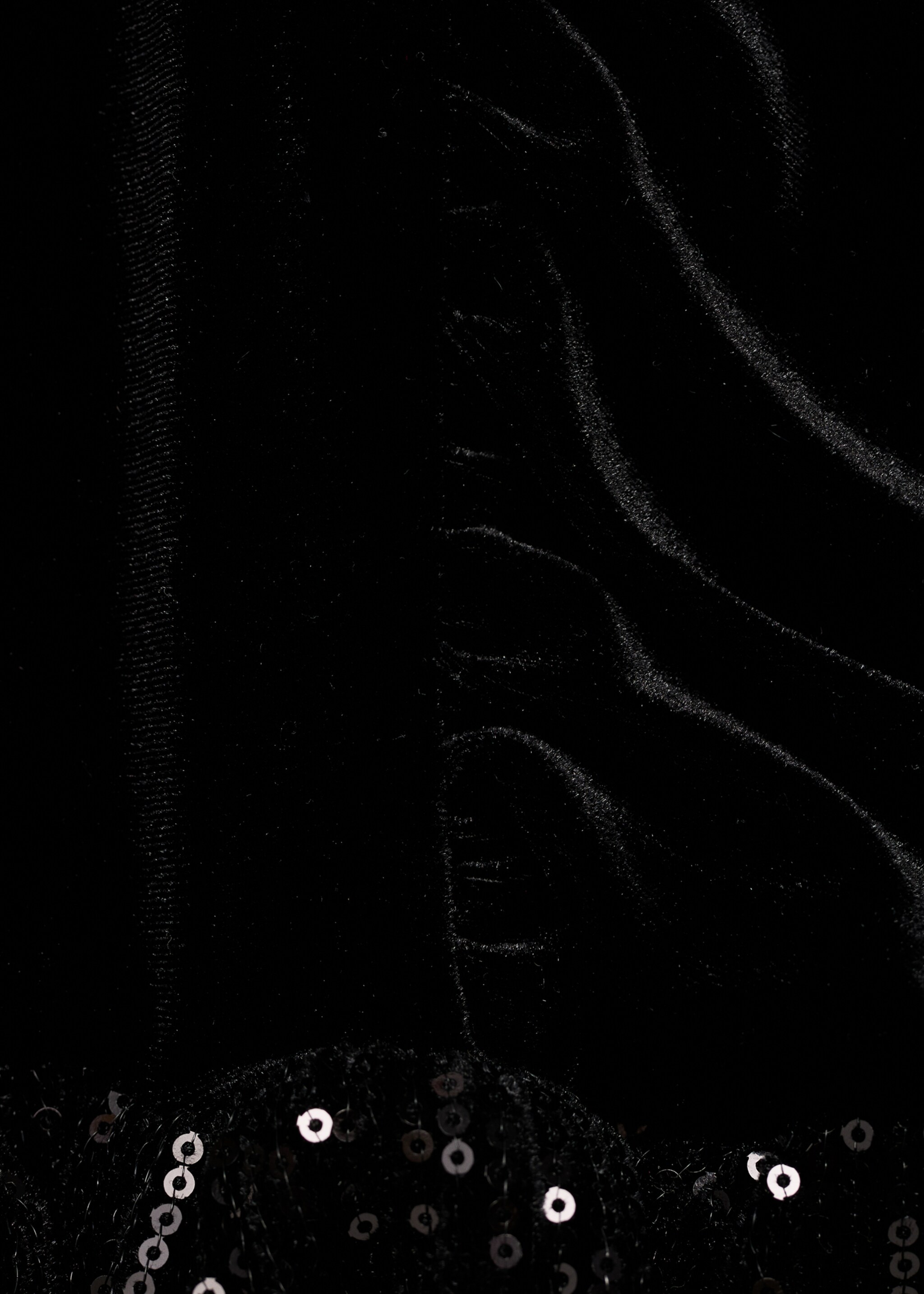 Peplum-Top mit Paillettenbesatz - Detail des Artikels 0, Schwarz. Ref: 77089057-00.