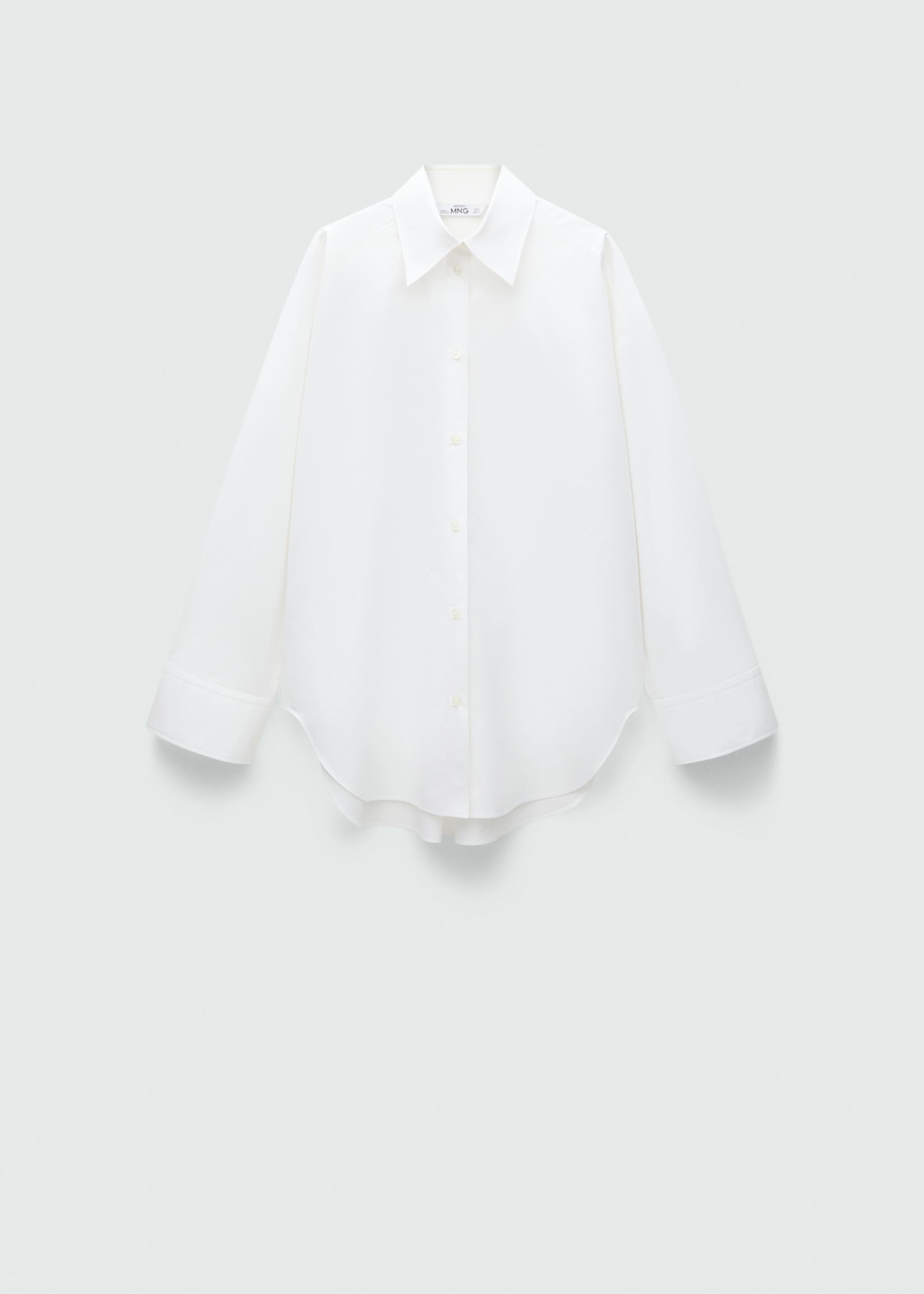 100% cotton oversized shirt - Article without model, Off White. Ref: 77089058-00.
