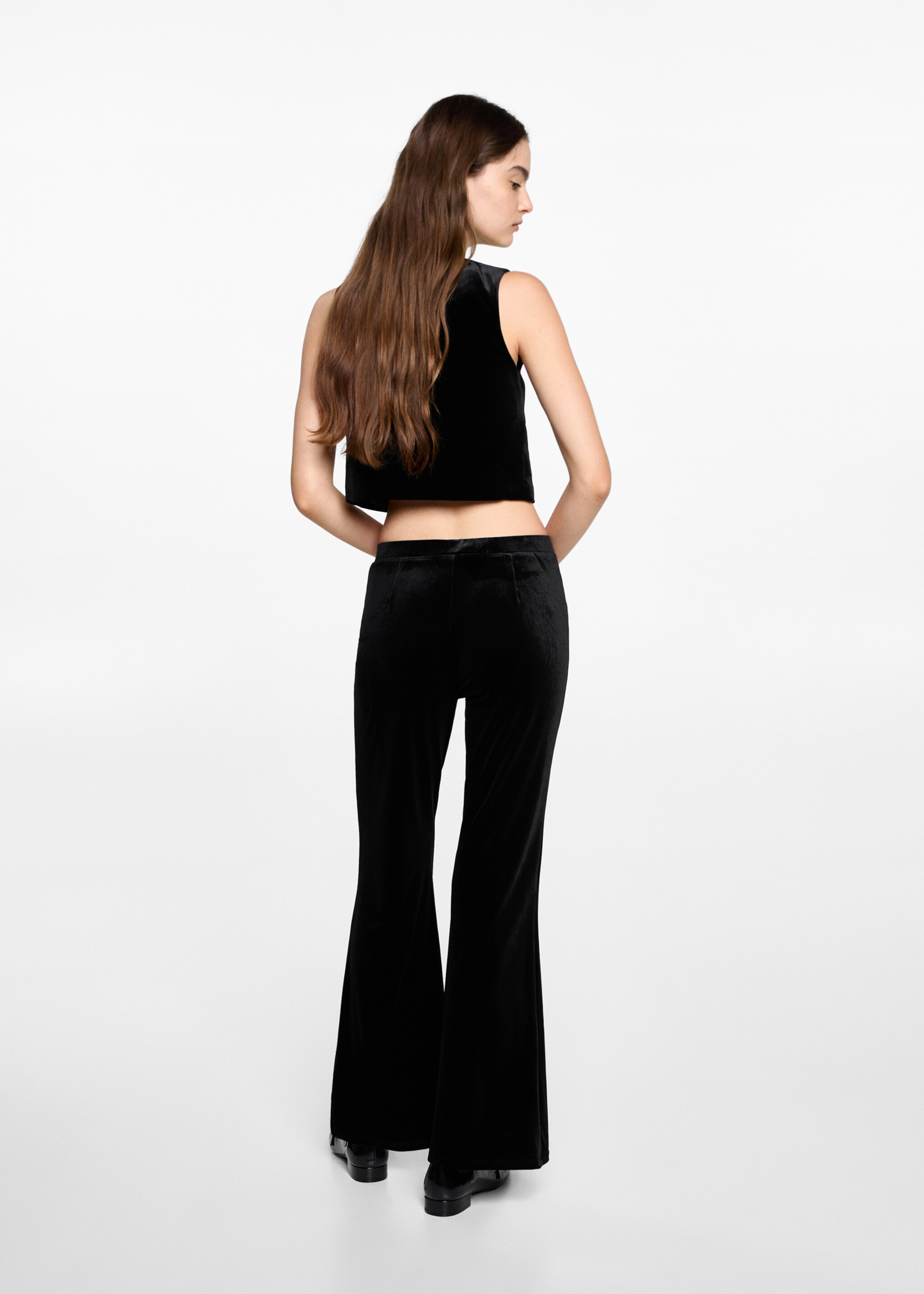 Armilla vellut crop - Revers de l'article, Negre. Ref: 77089065-00.