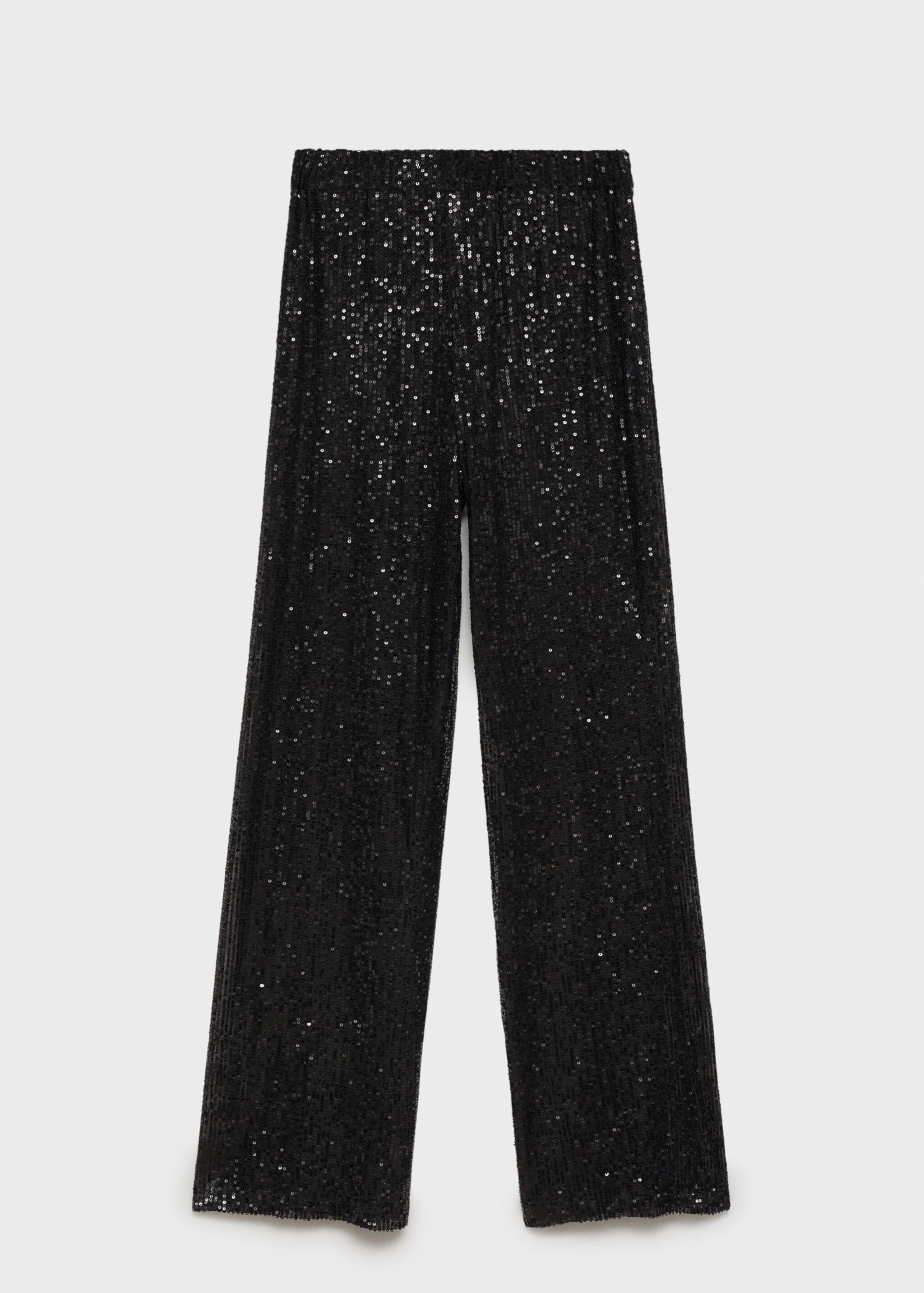 Sequined trousers - Article without model, Black. Ref: 77089067-00.