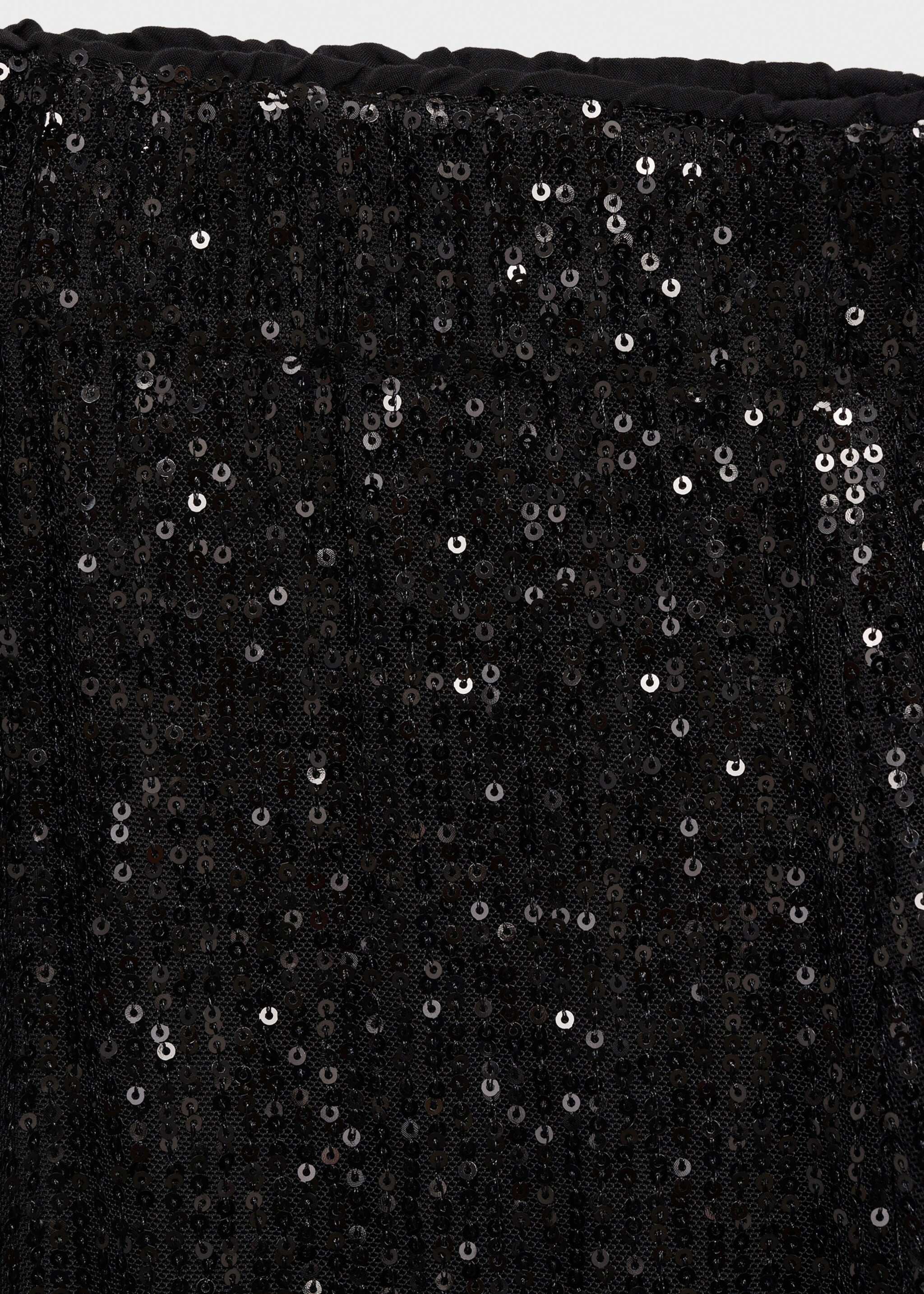 Sequined trousers - Details of the article 8, Black. Ref: 77089067-00.