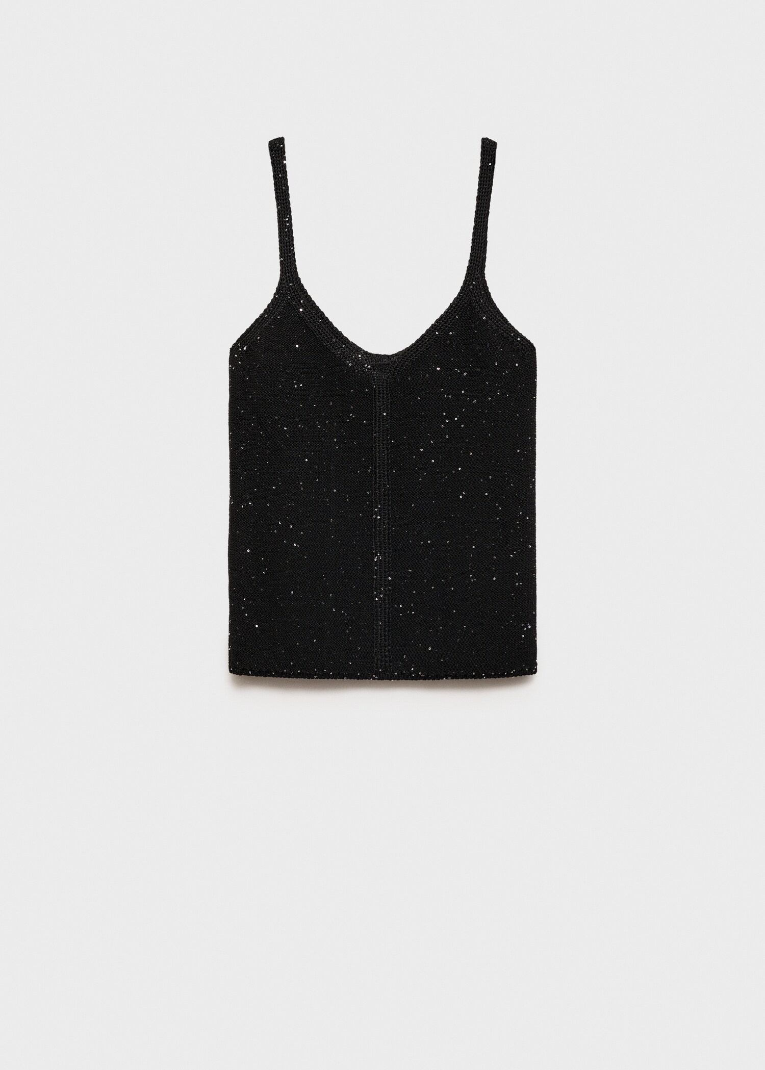 Knitted top with sequin detail - Article without model