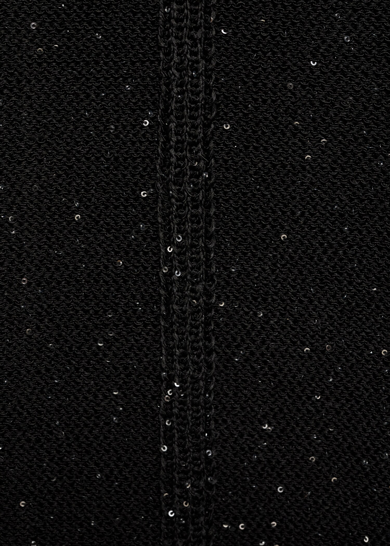 Knitted top with sequin detail - Details of the article 0