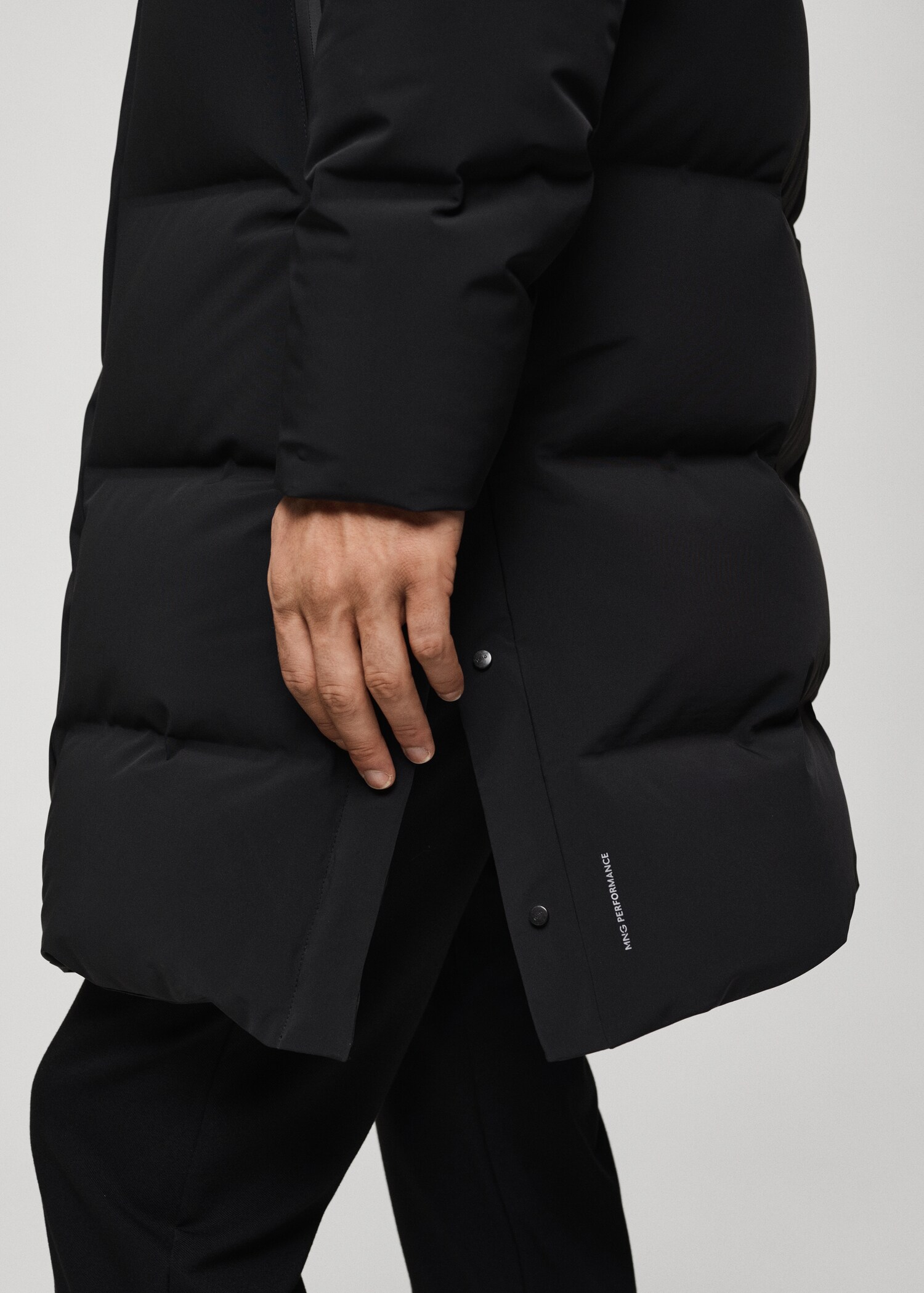 Anorak long imperméable à rembourrage en duvet et plumes - Détail de l'article 4