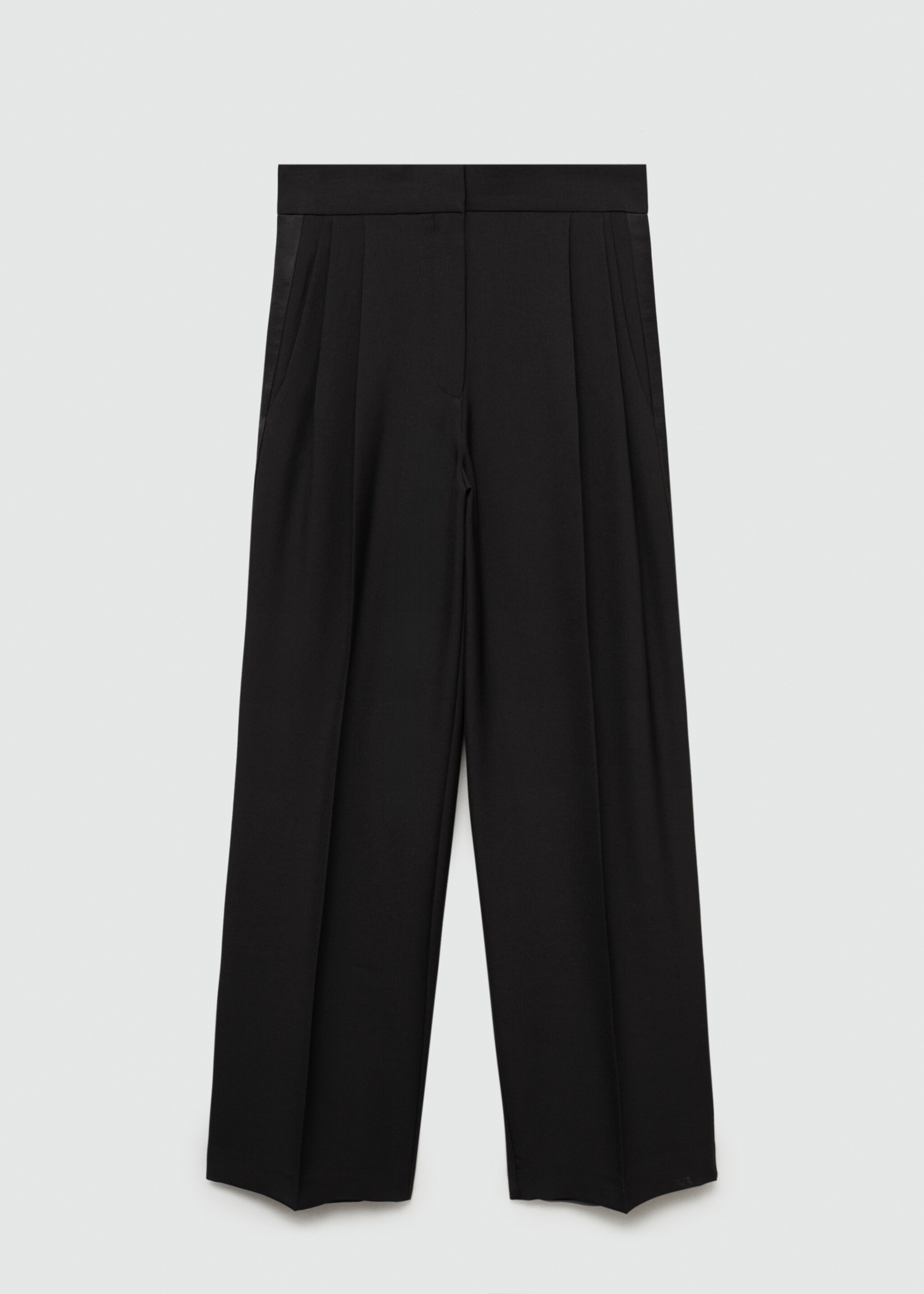 Pantalon de tailleur droit - Article sans modèle, Noir. Ref: 77089235-00.
