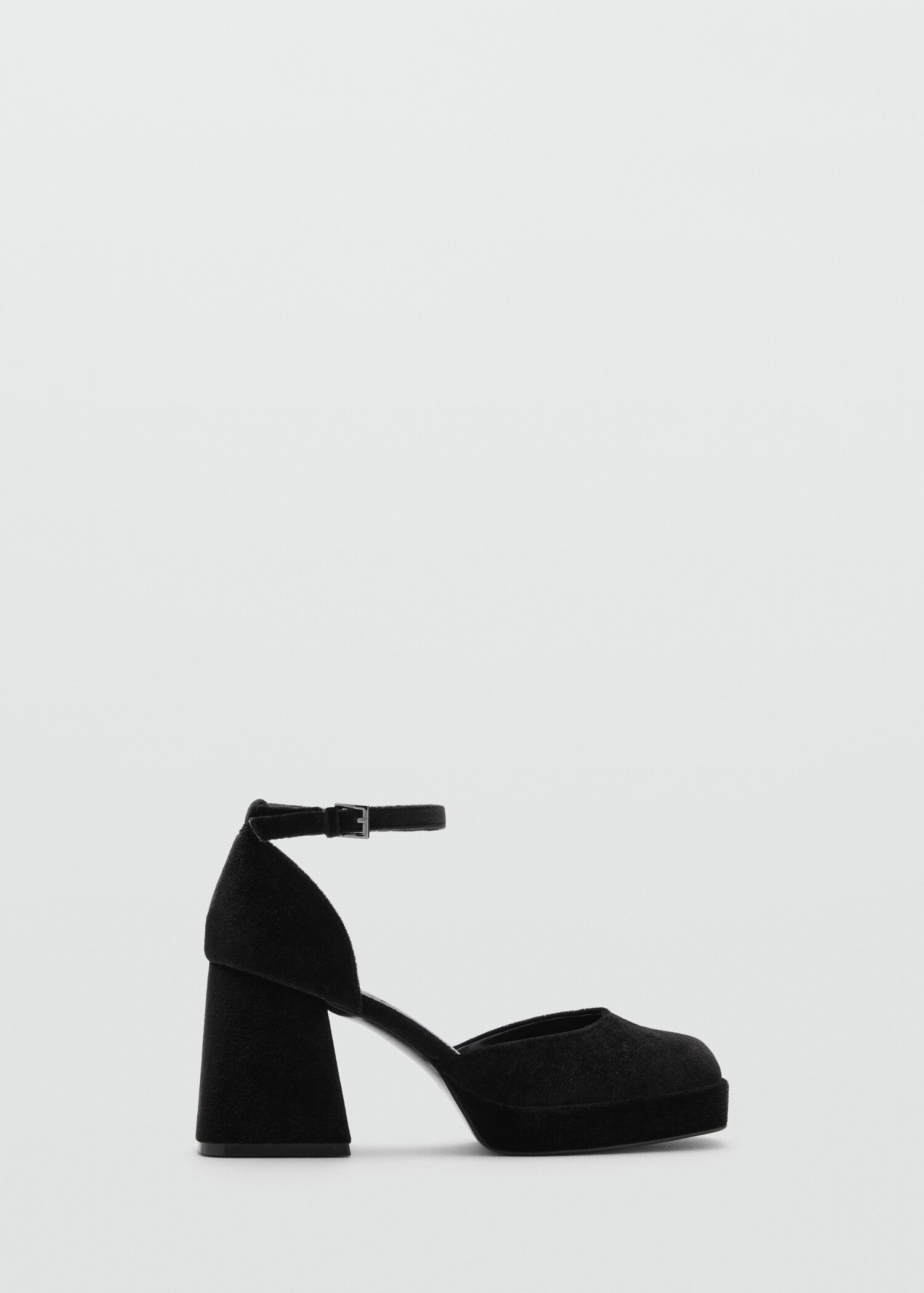Velvet heeled shoes - Article without model