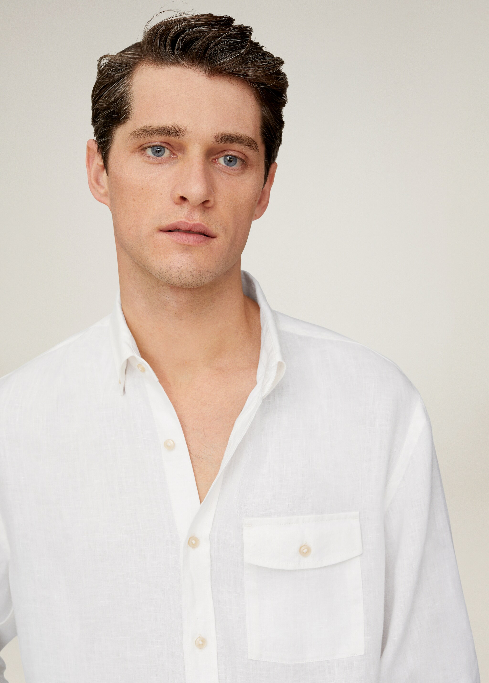 Camisa regular fit 100% lino - Detalle del artículo 1