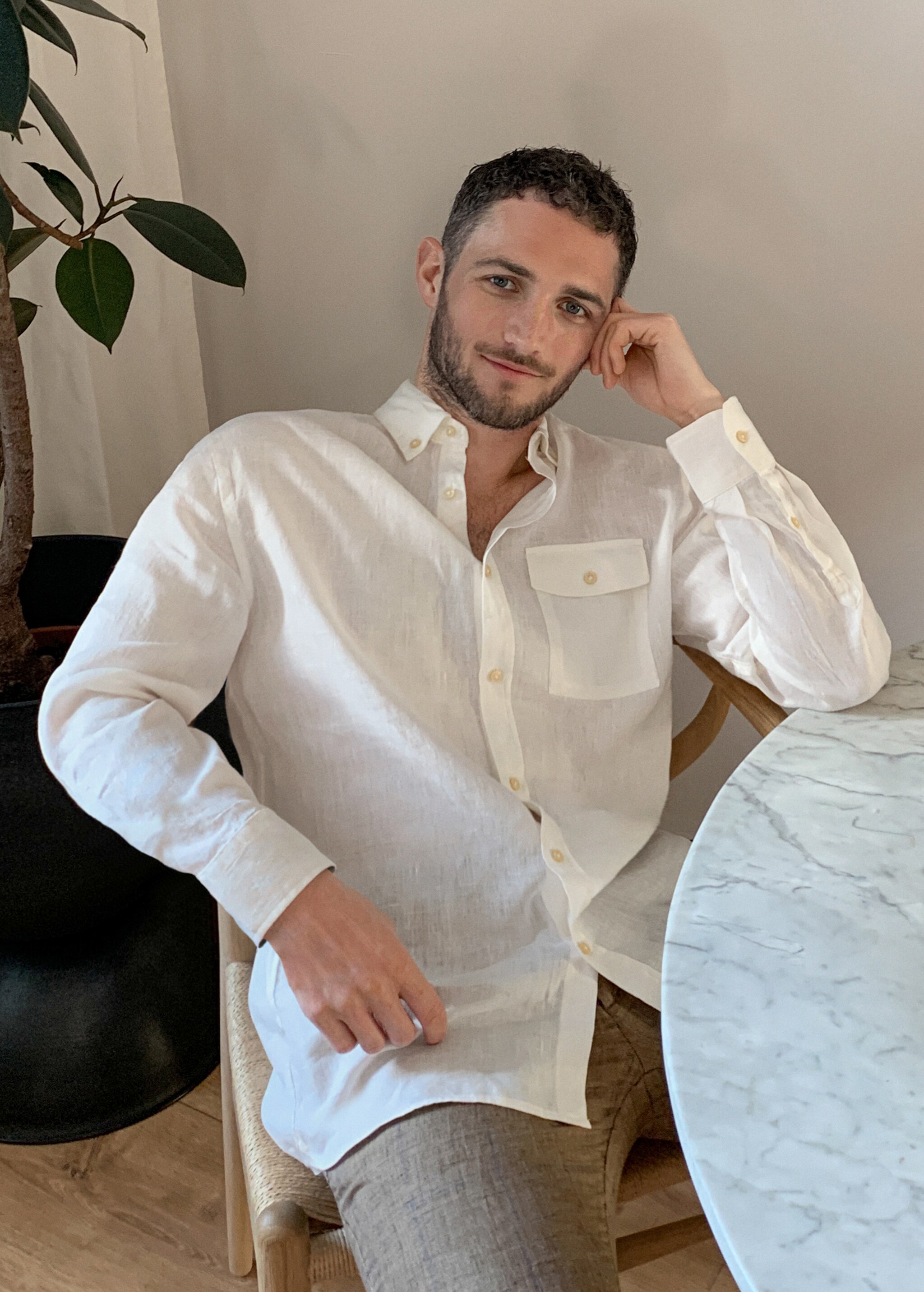 Camisa regular fit 100% lino - Detalle del artículo 5