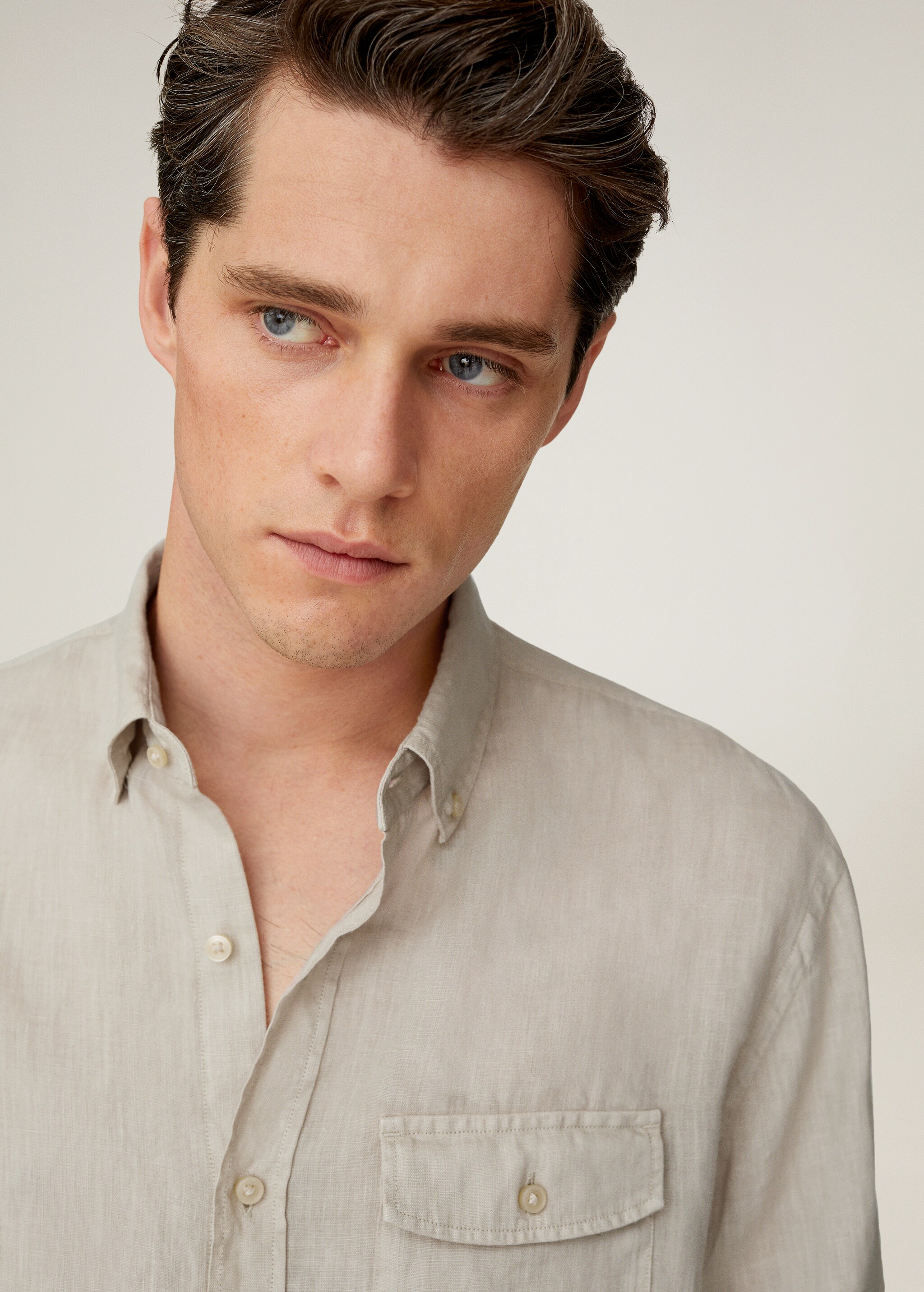 Camisa regular fit 100% lino - Detalle del artículo 1