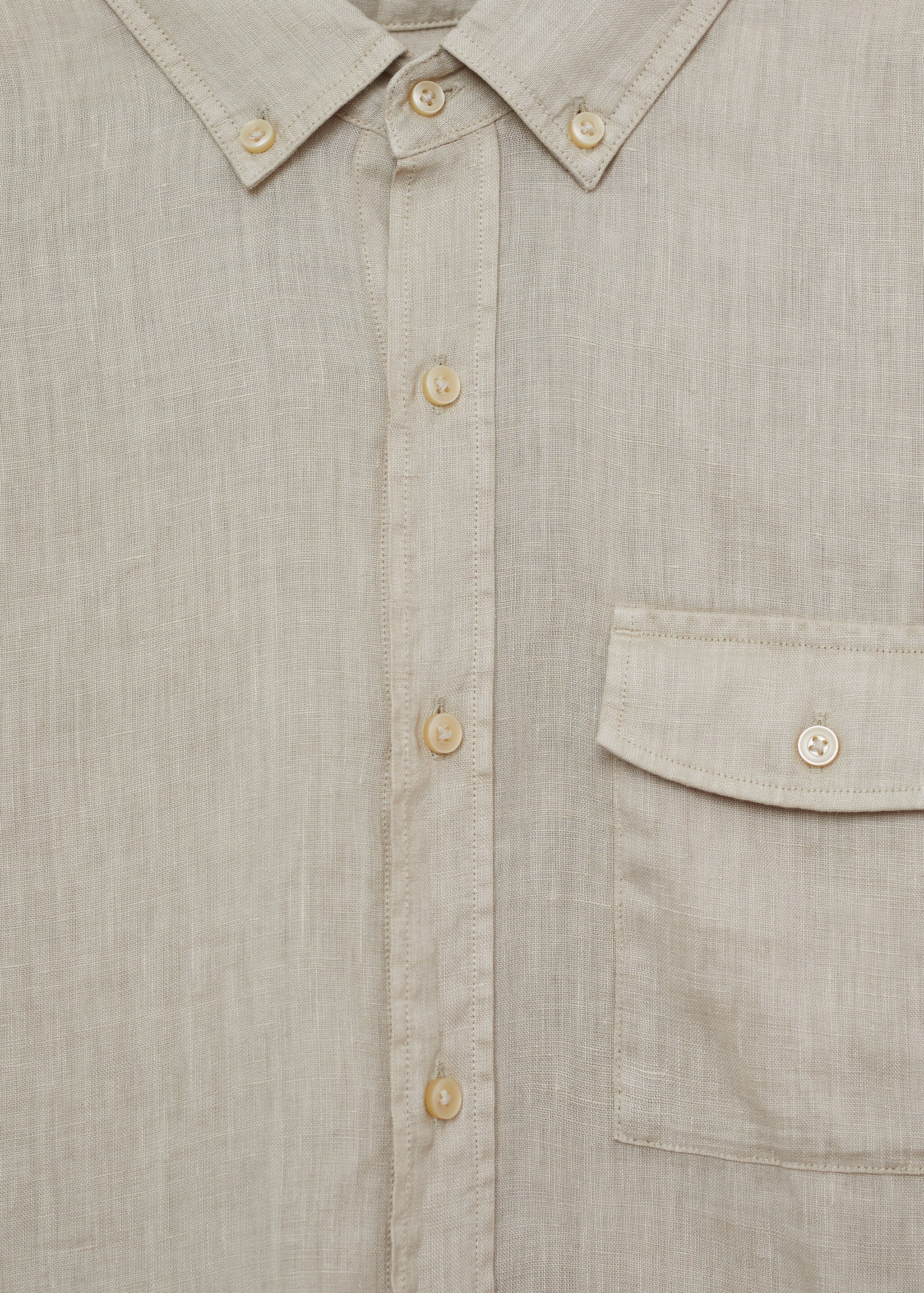 Camisa regular fit 100% lino - Detalle del artículo 8