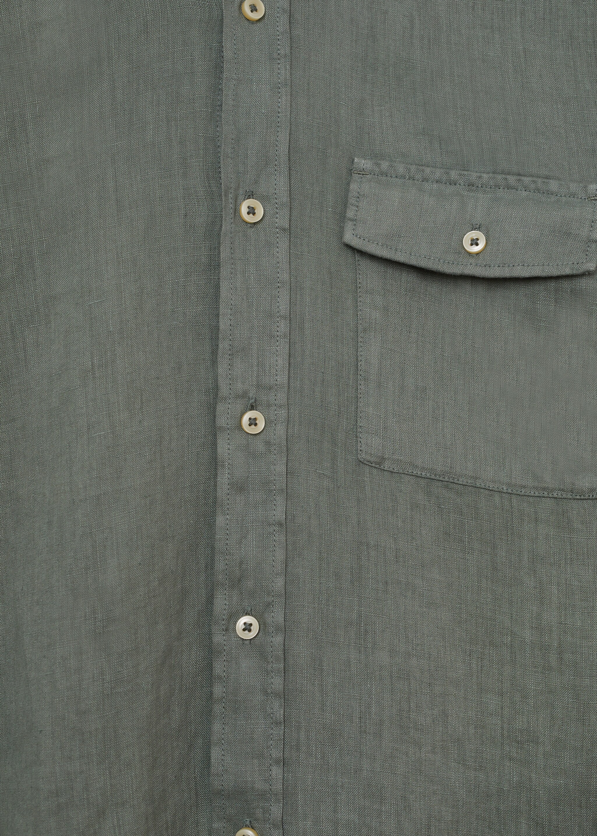 Camisa regular fit 100% lino - Detalle del artículo 8