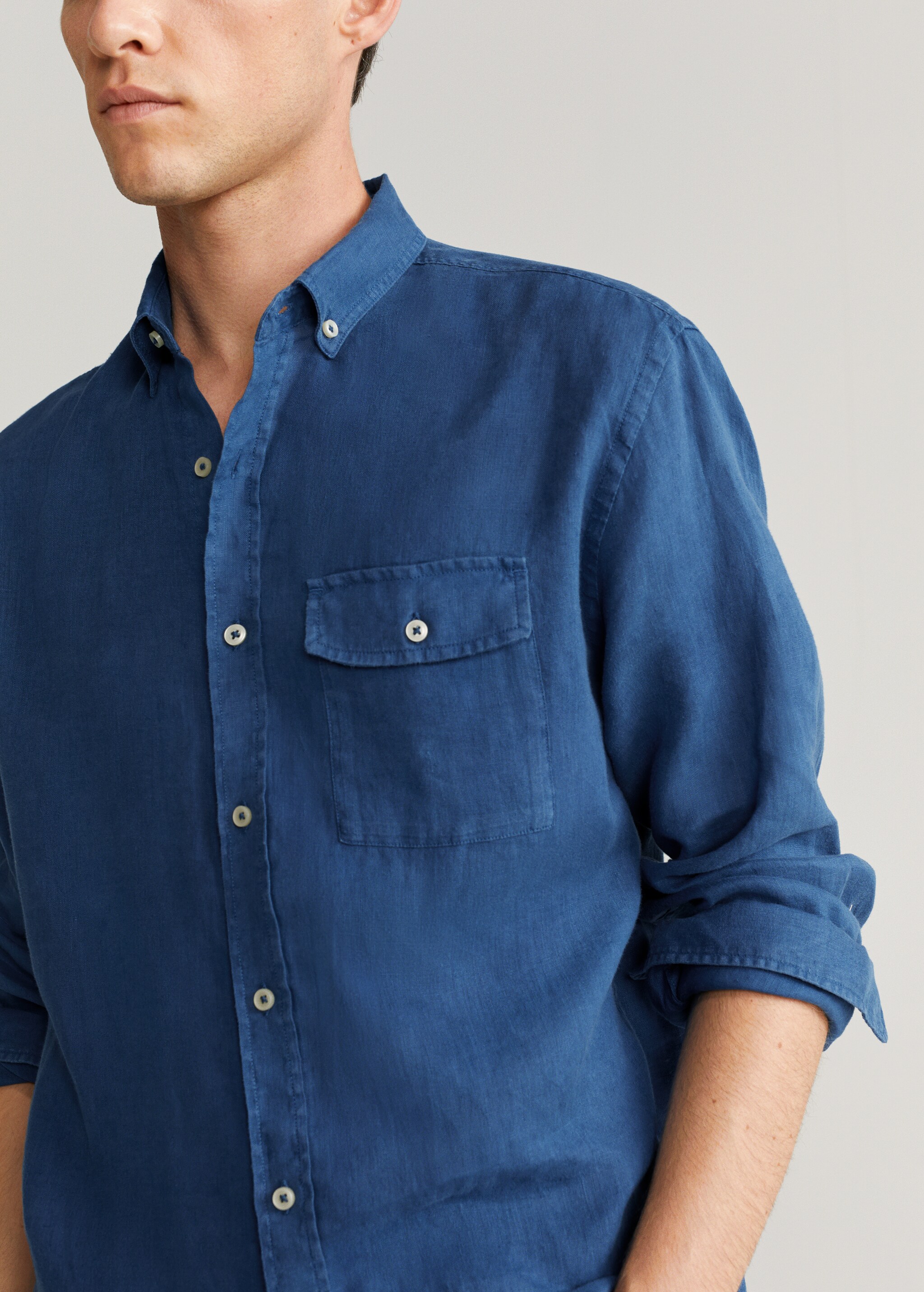 Camisa regular fit 100% lino - Detalle del artículo 1