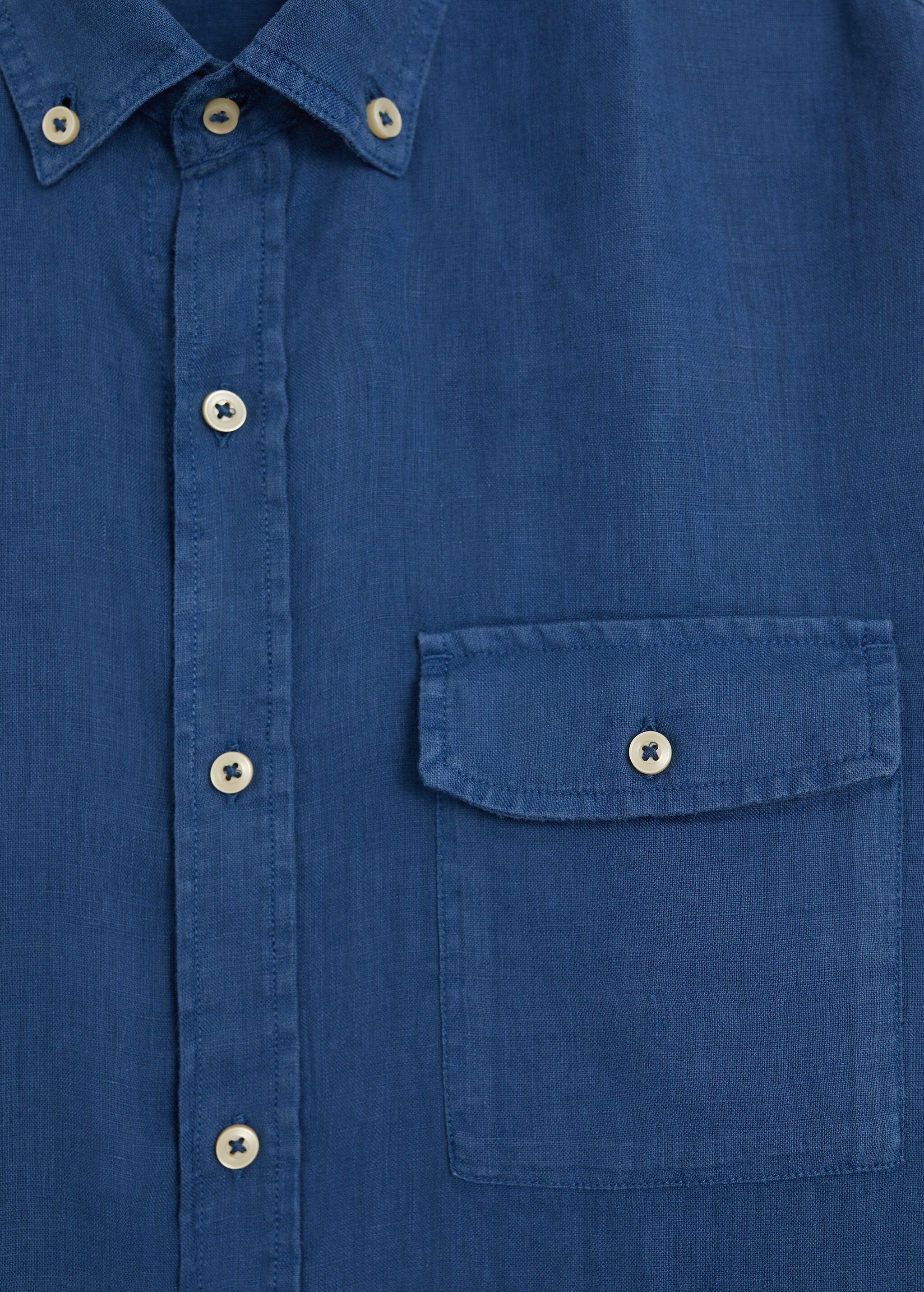 Camisa regular fit 100% lino - Detalle del artículo 8