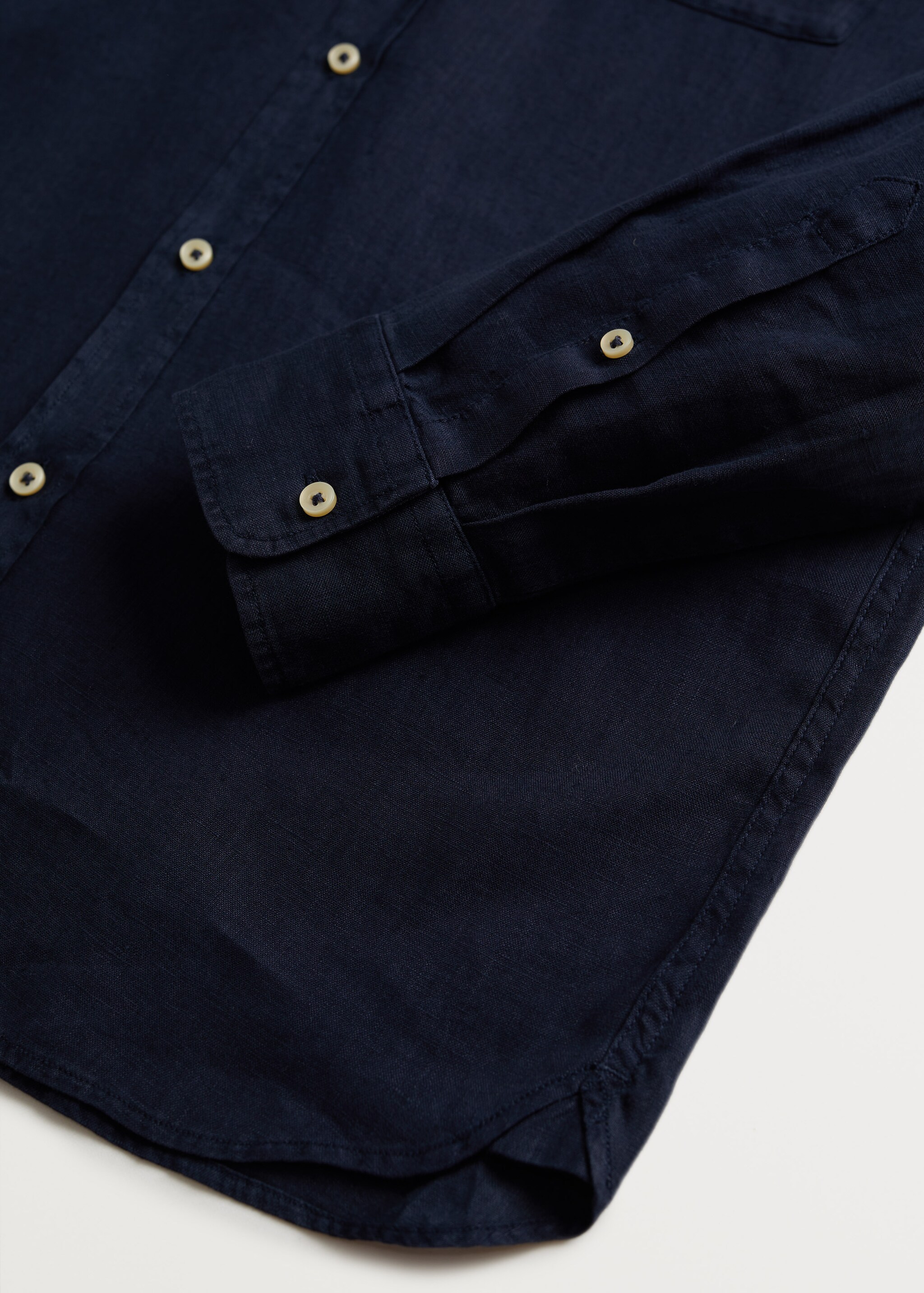 Camisa regular fit 100% lino - Detalle del artículo 8
