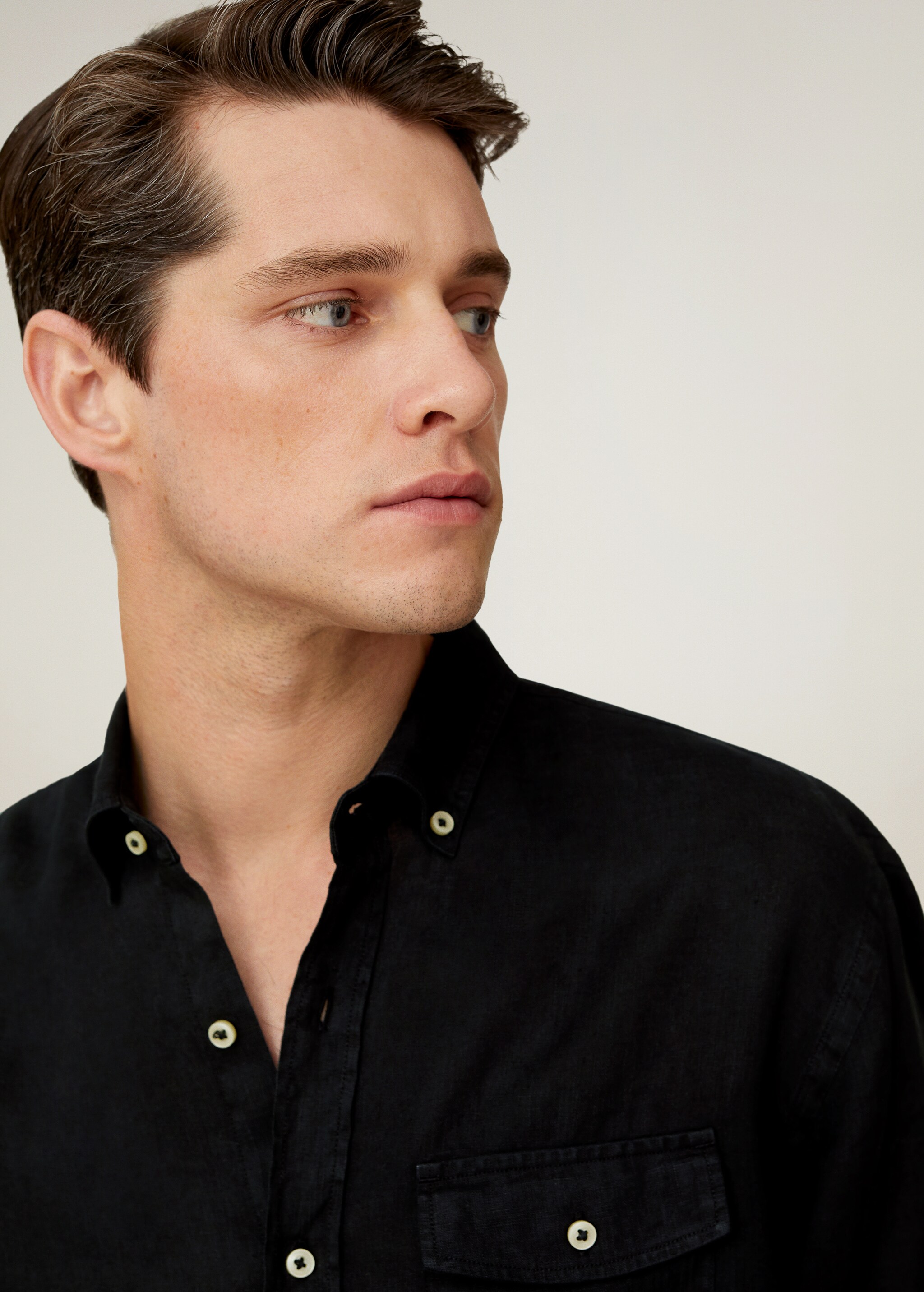 Camisa regular fit 100% lino - Detalle del artículo 1