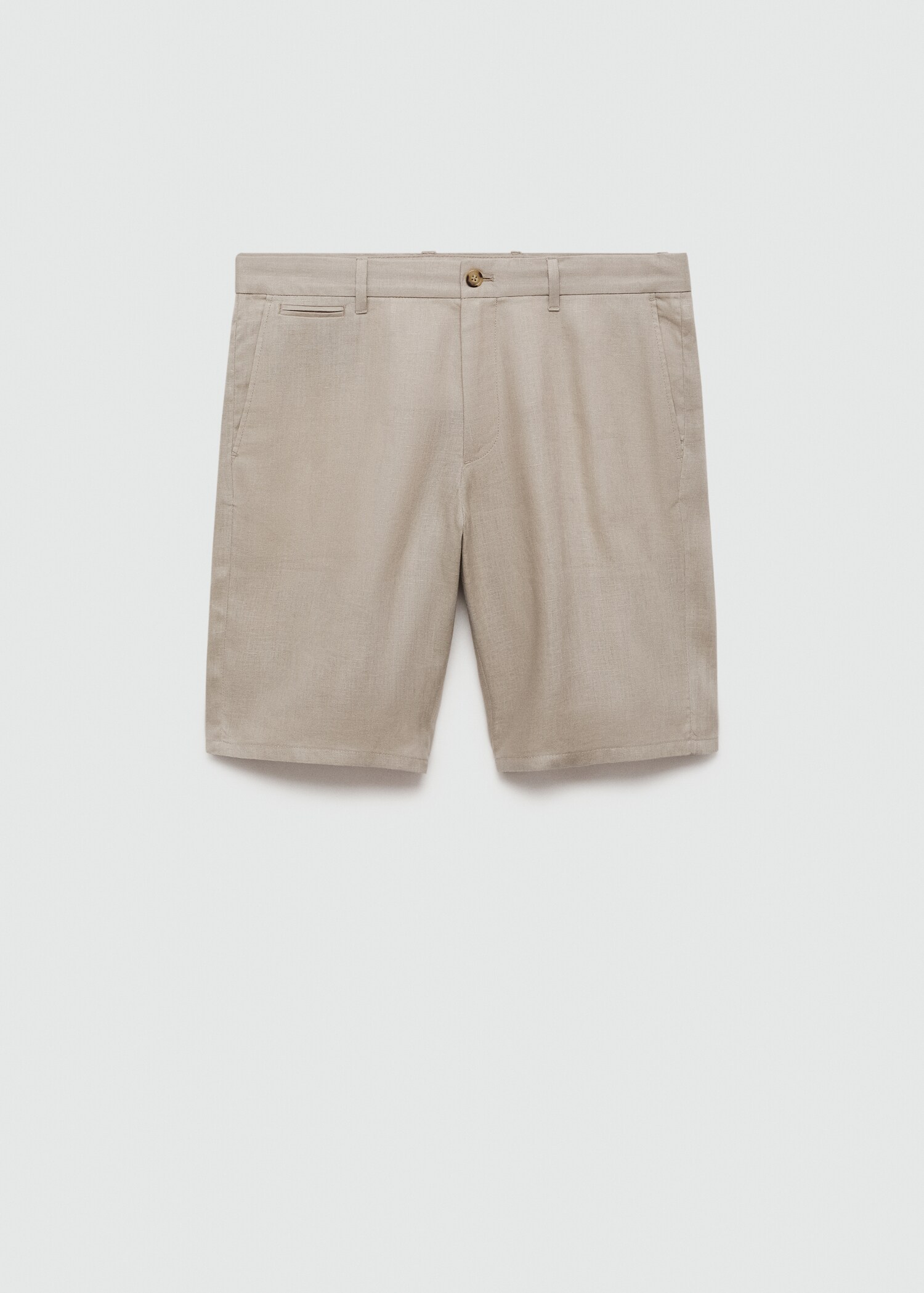 Bermuda slim-fit 100 % lin - Article sans modèle