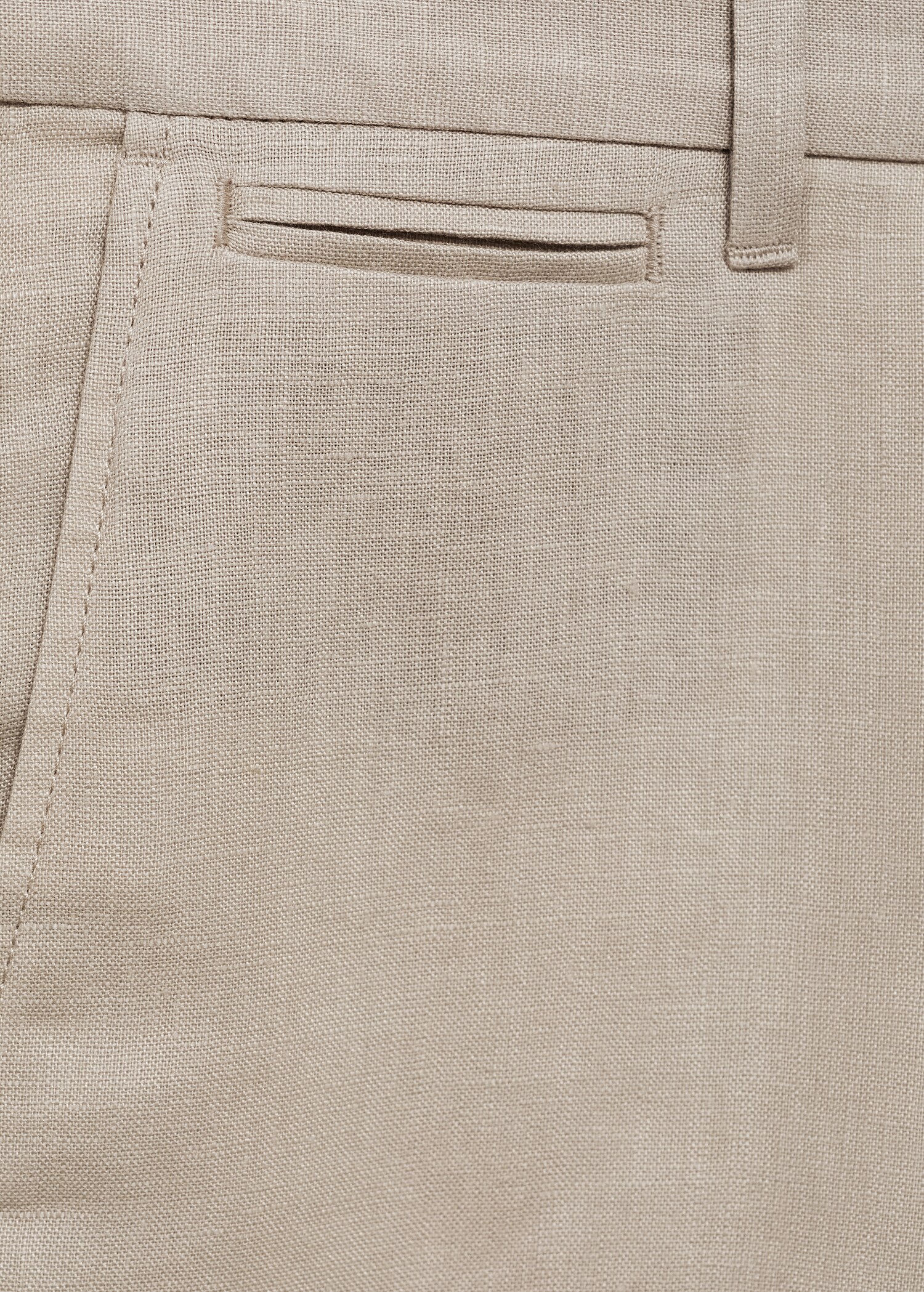 Bermuda slim-fit 100 % lin - Détail de l'article 0