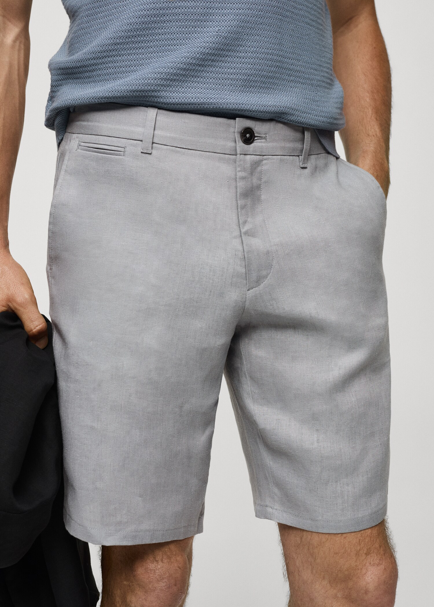 Bermuda slim-fit 100 % lin - Détail de l'article 1