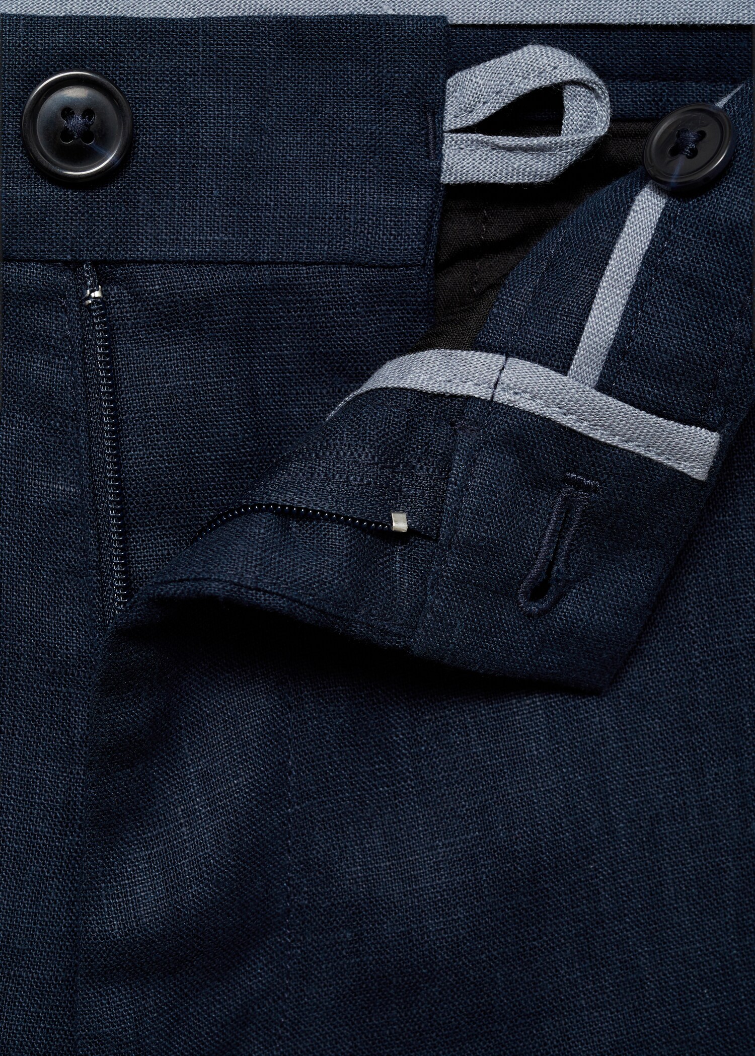 Bermuda slim-fit 100 % lin - Détail de l'article 8