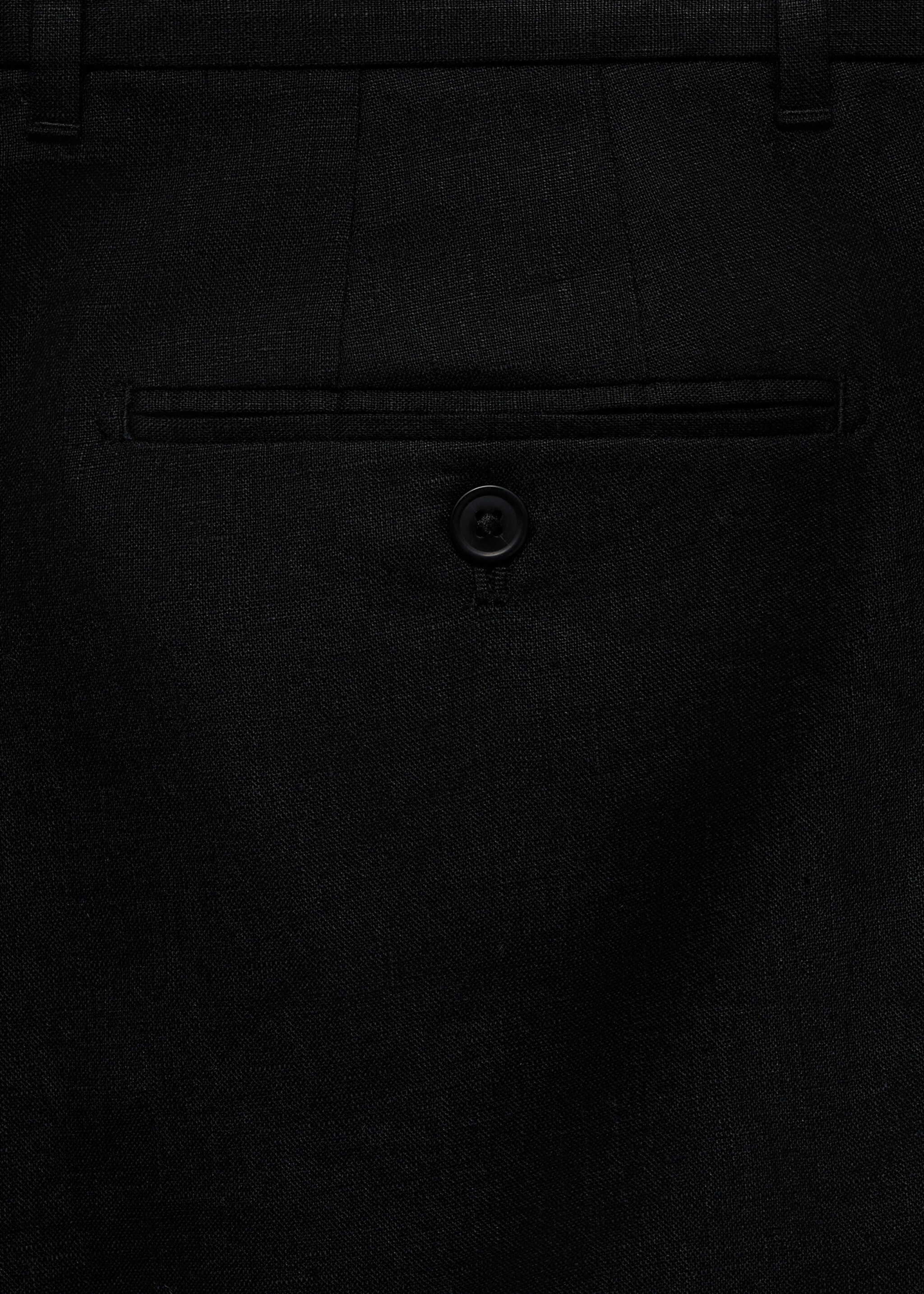 Slim-Fit-Bermudashorts aus 100 % Leinen - Detail des Artikels 0