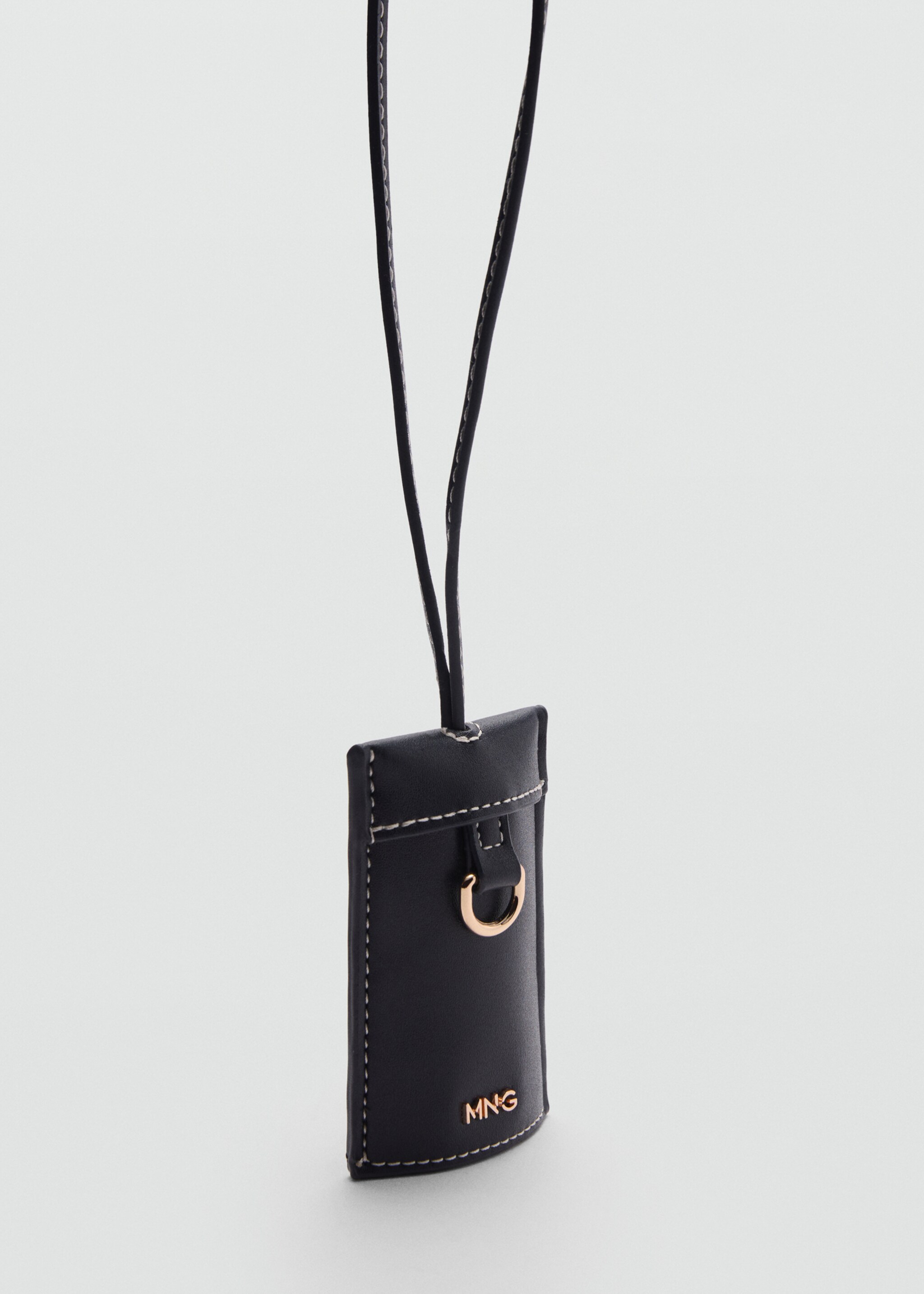 Key ring with decorative stitching - Medium plane