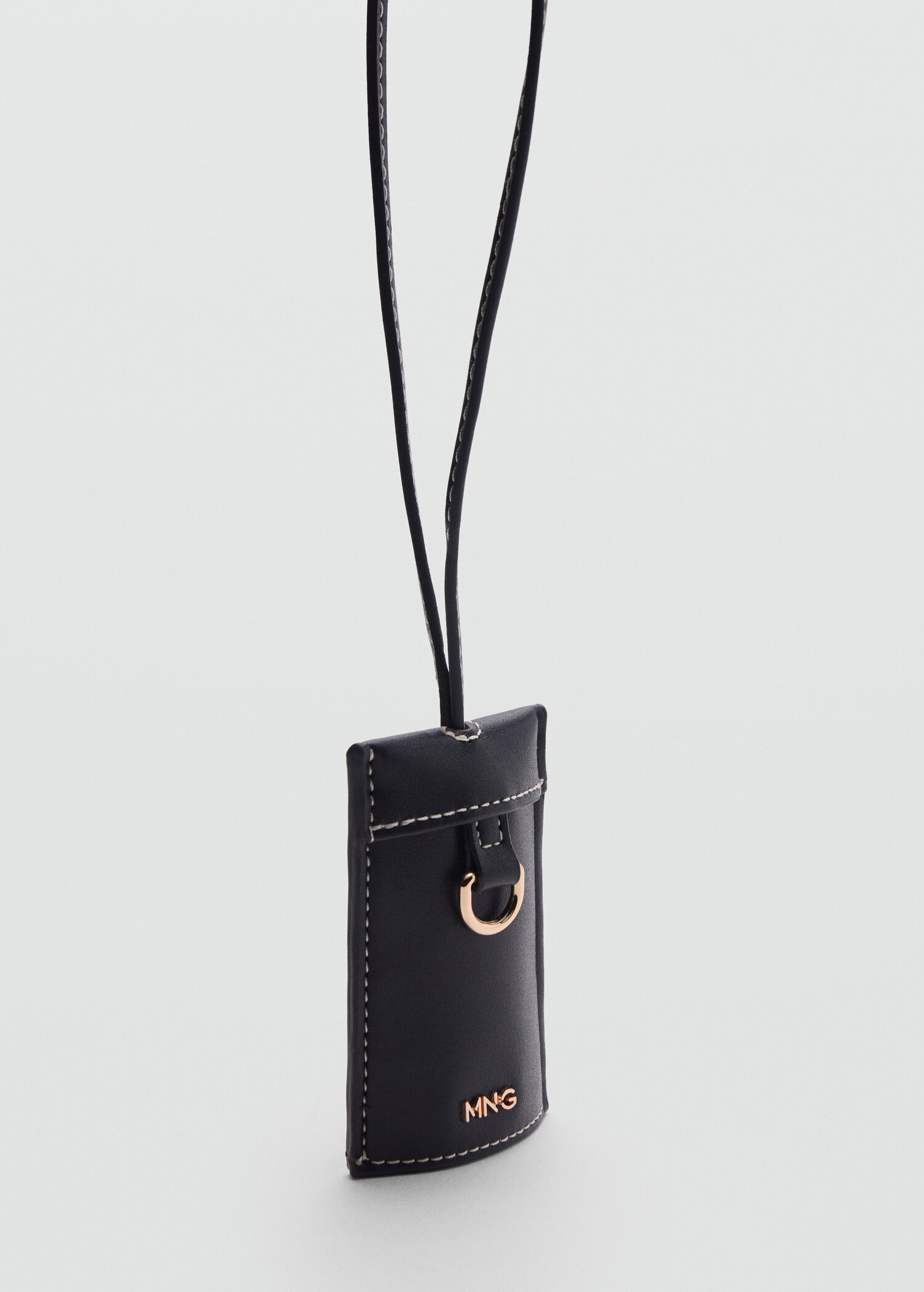 Key ring with decorative stitching - Medium plane