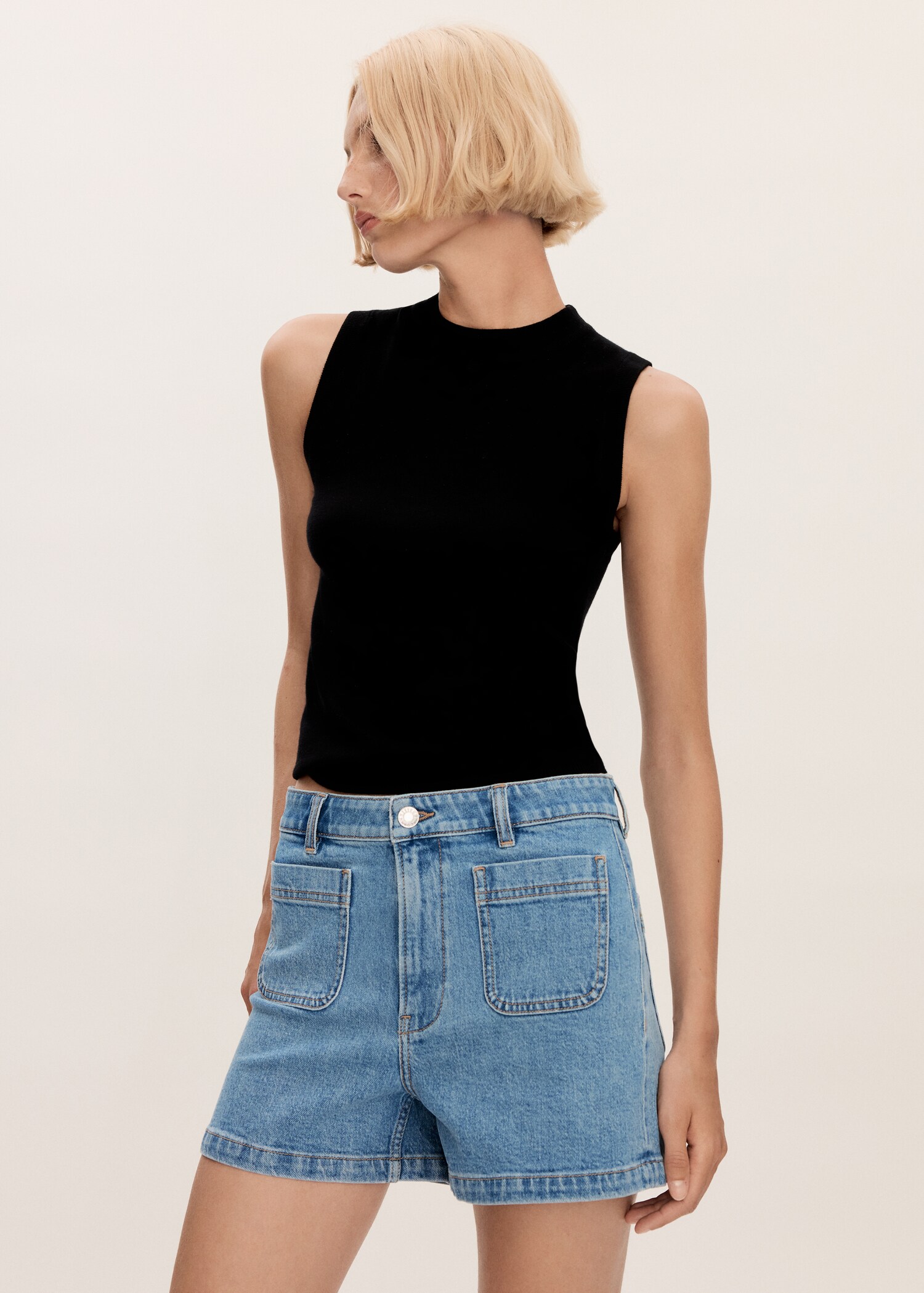 Short denim tasche - Piano medio