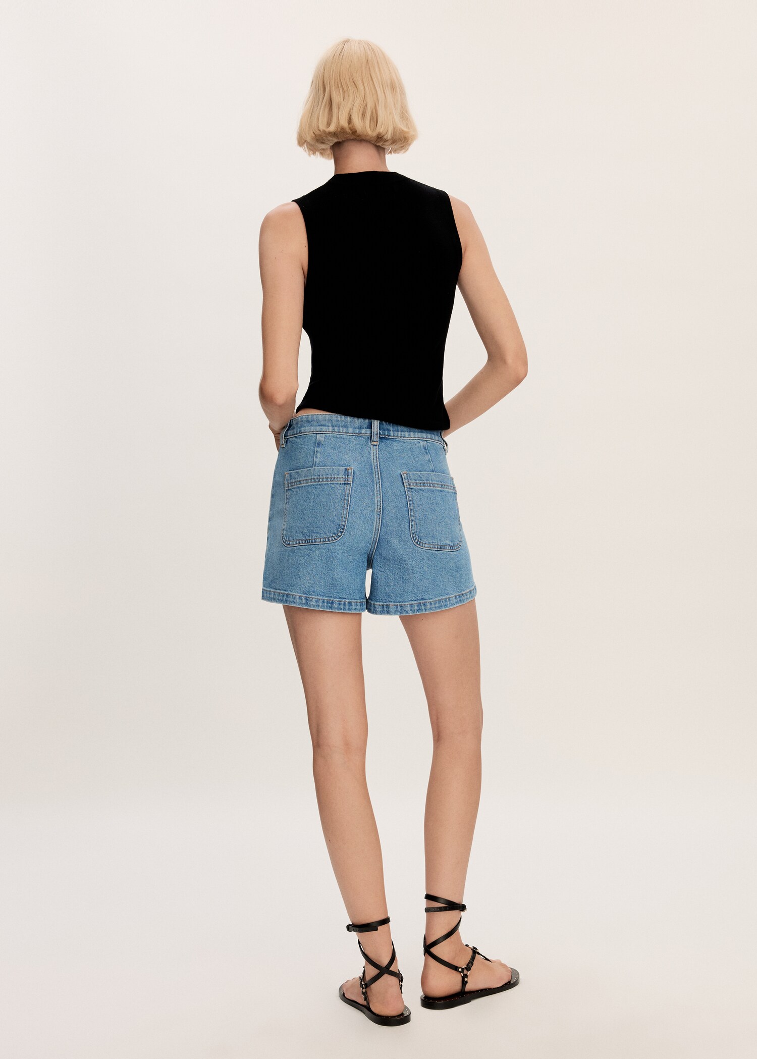 Short denim tasche - Retro dell'articolo
