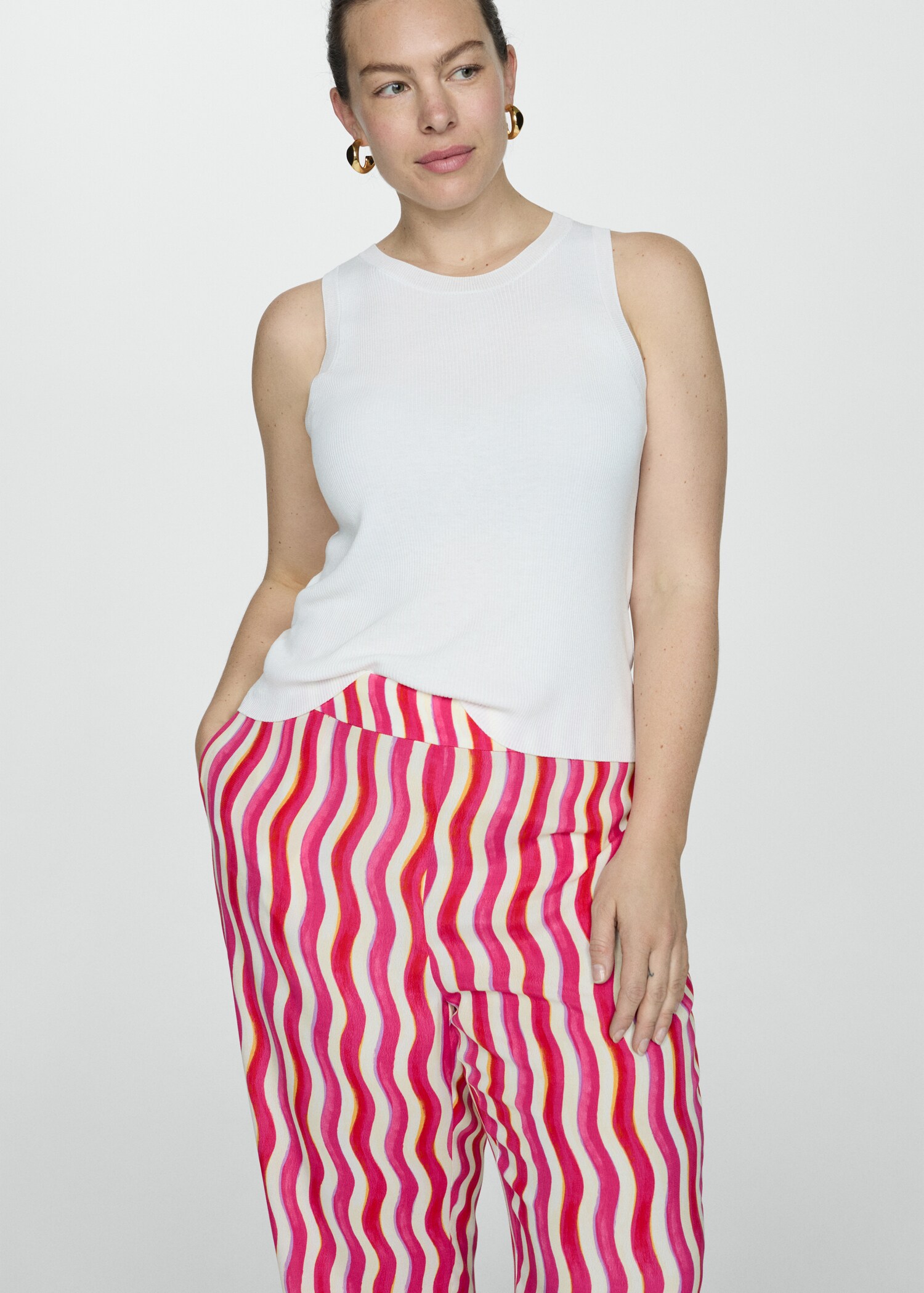 Pantalón wideleg estampado - Detalle del artículo 4