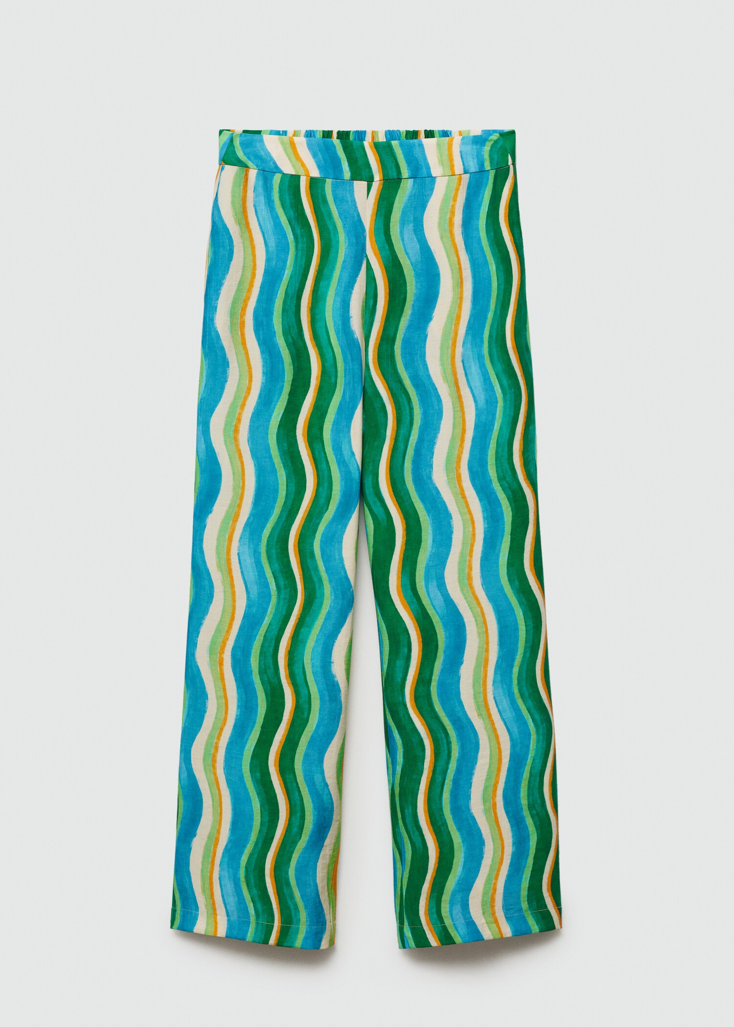 Gemusterte Wideleg-Hose - Artikel ohne Model