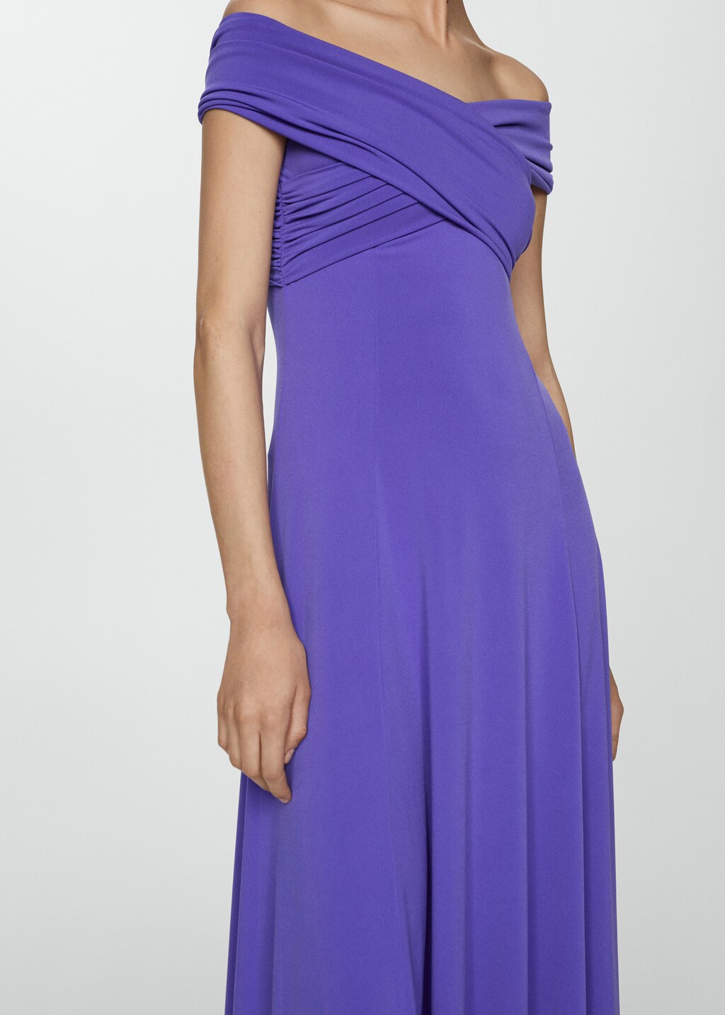 Lenina ♥ GIA embroldered puff shoulder dress/追跡付 Nina Morena | Mesh Tiered Maxi Elegance Off Shoulder