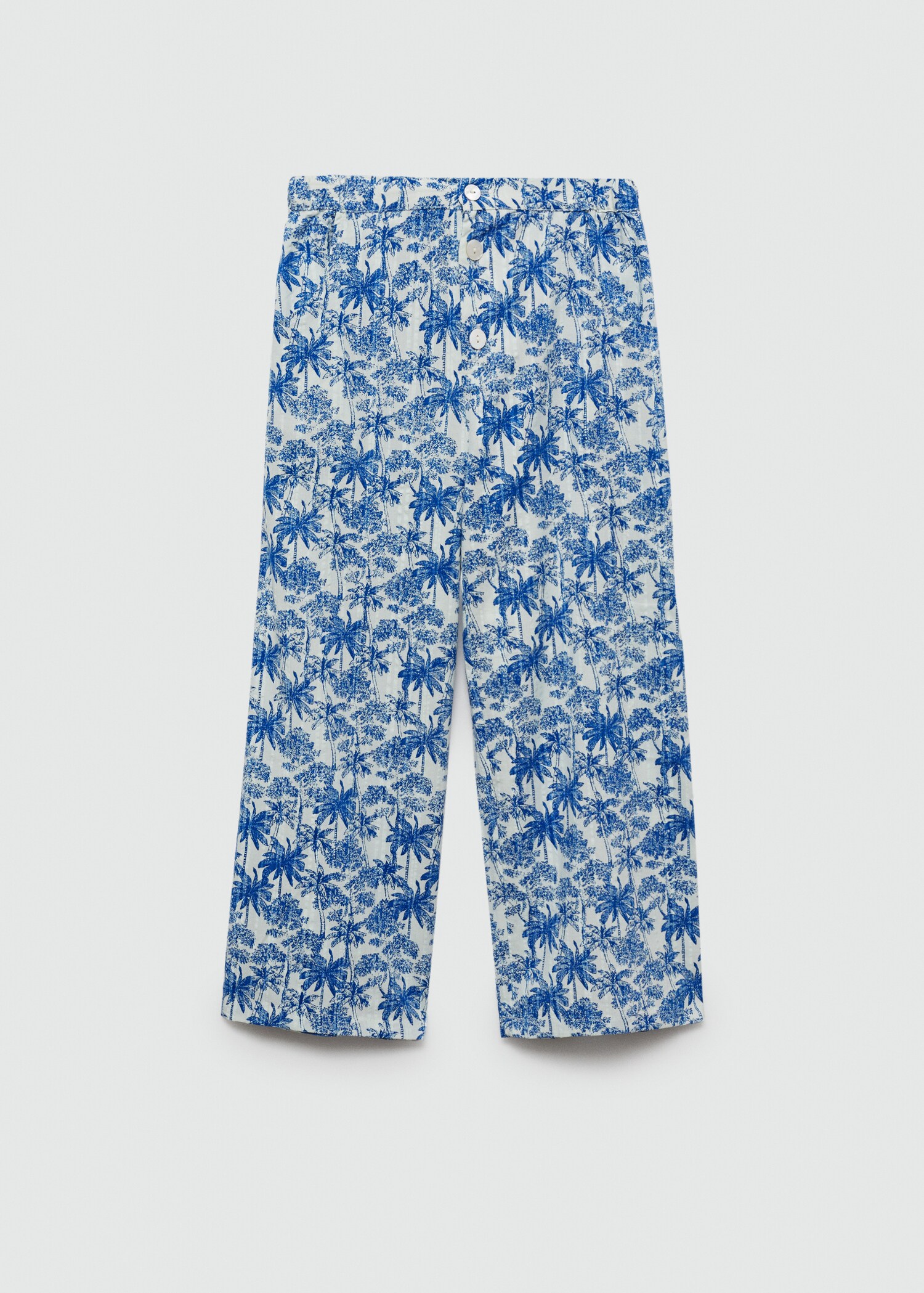 Printed straight trousers - Article without model