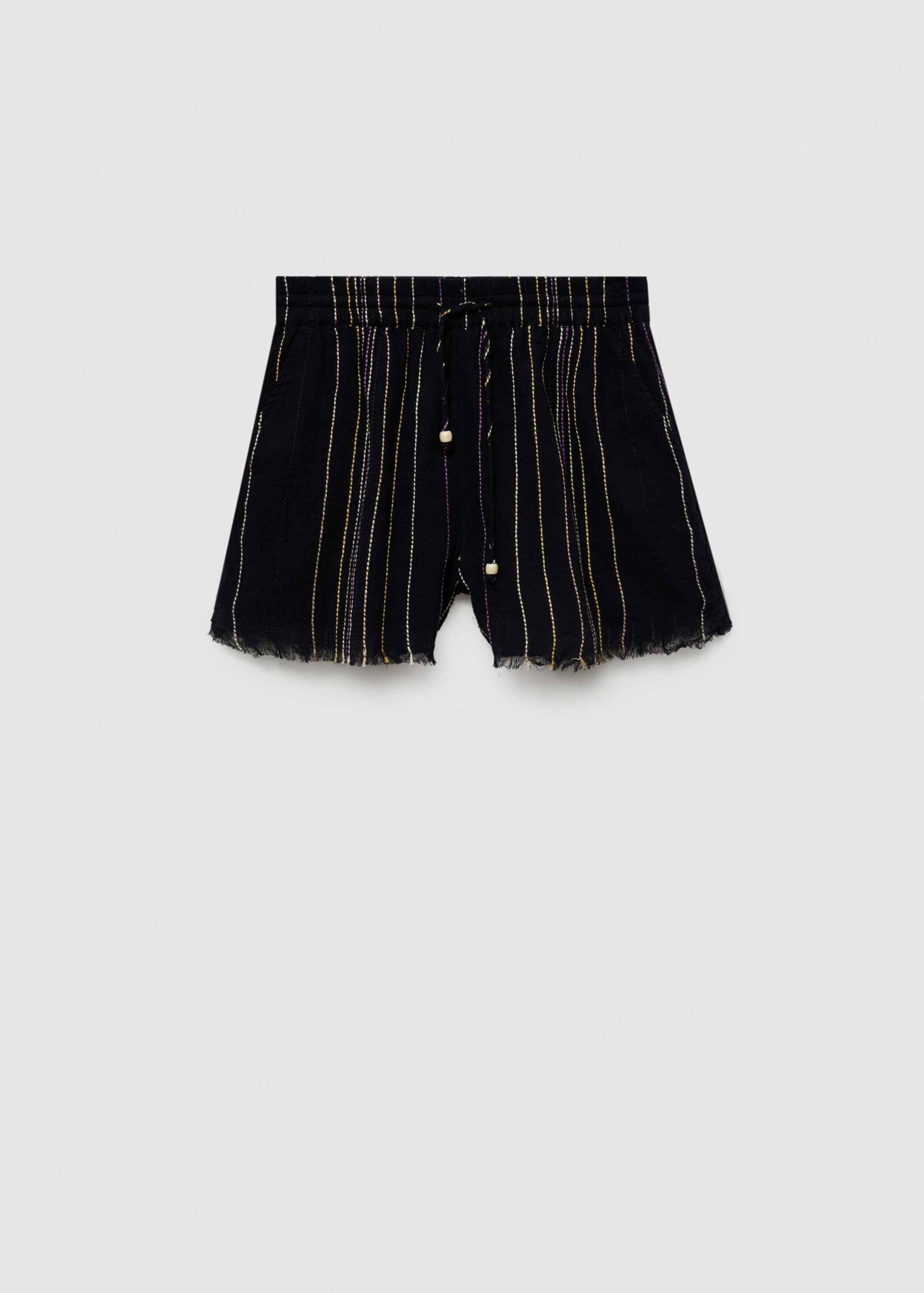 Pantalón rayas bajo deshilachado - Artículo sin modelo