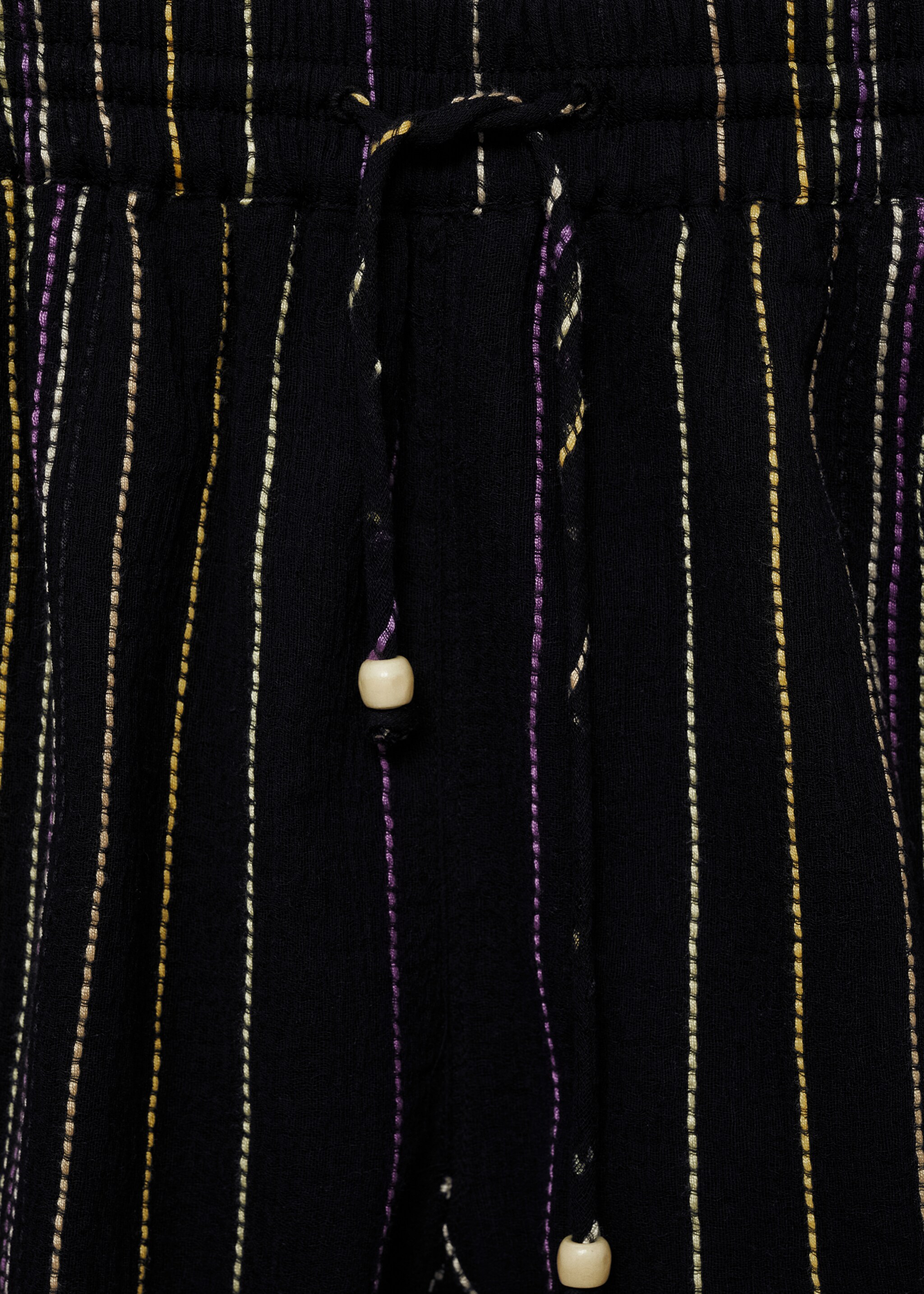 Pantalón rayas bajo deshilachado - Detalle del artículo 8