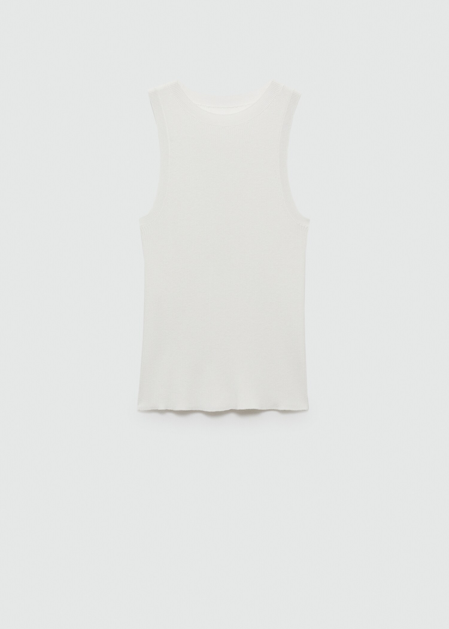 Ribbed knit top - Article without model