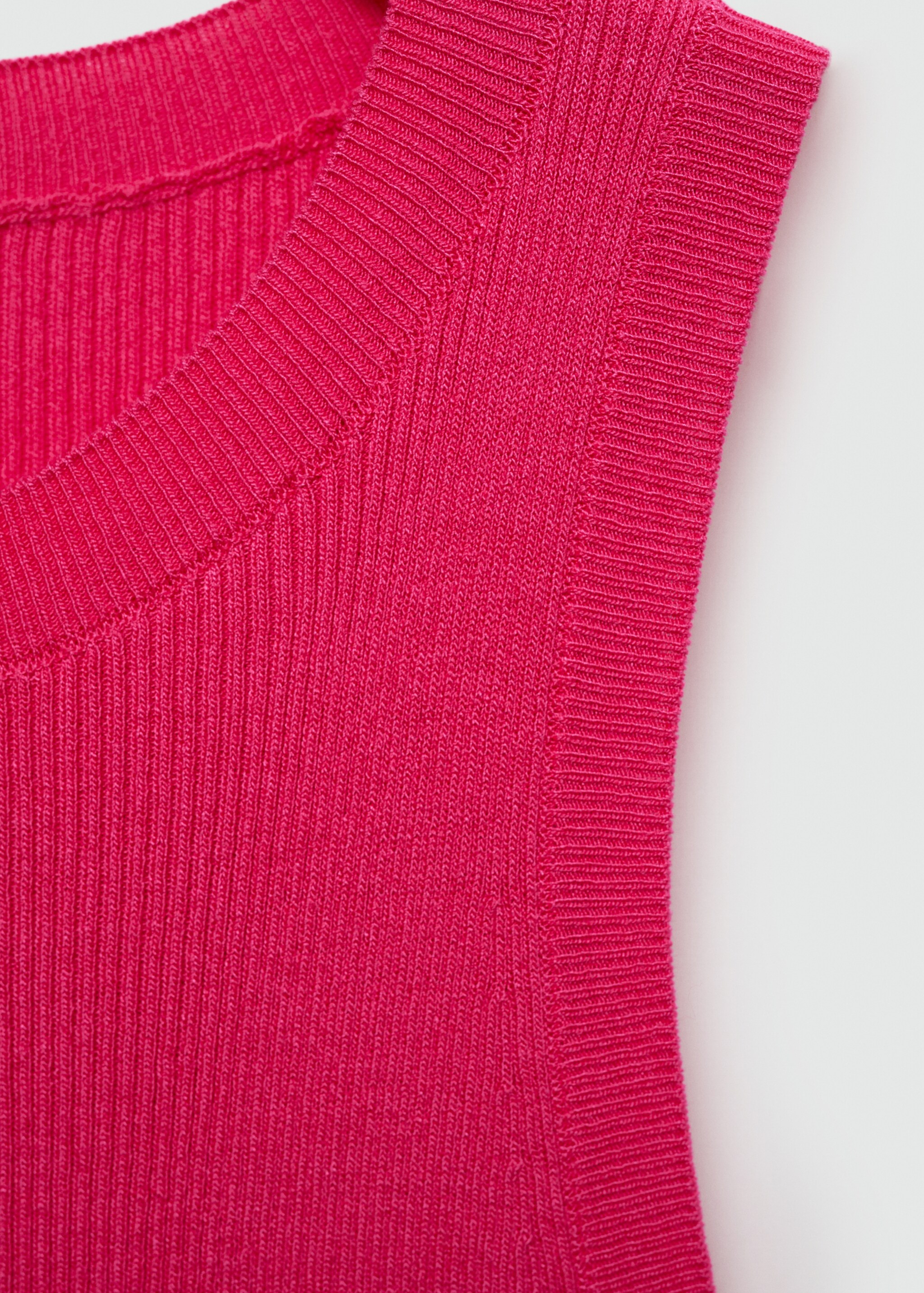 Top punto canalé - Detalle del artículo 8, Fucsia. Ref: 77090356-00.