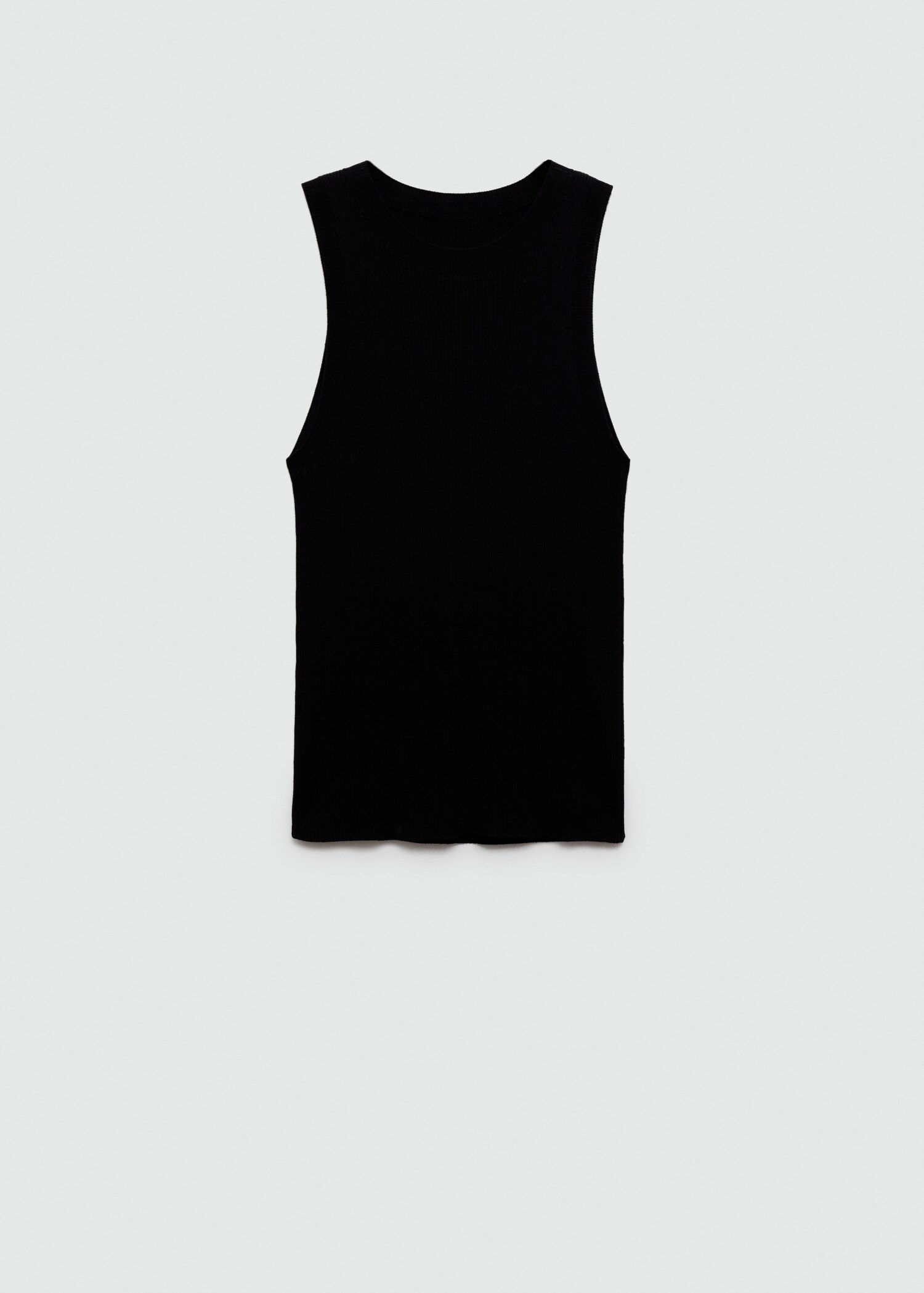 Ribbed knit top - Article without model